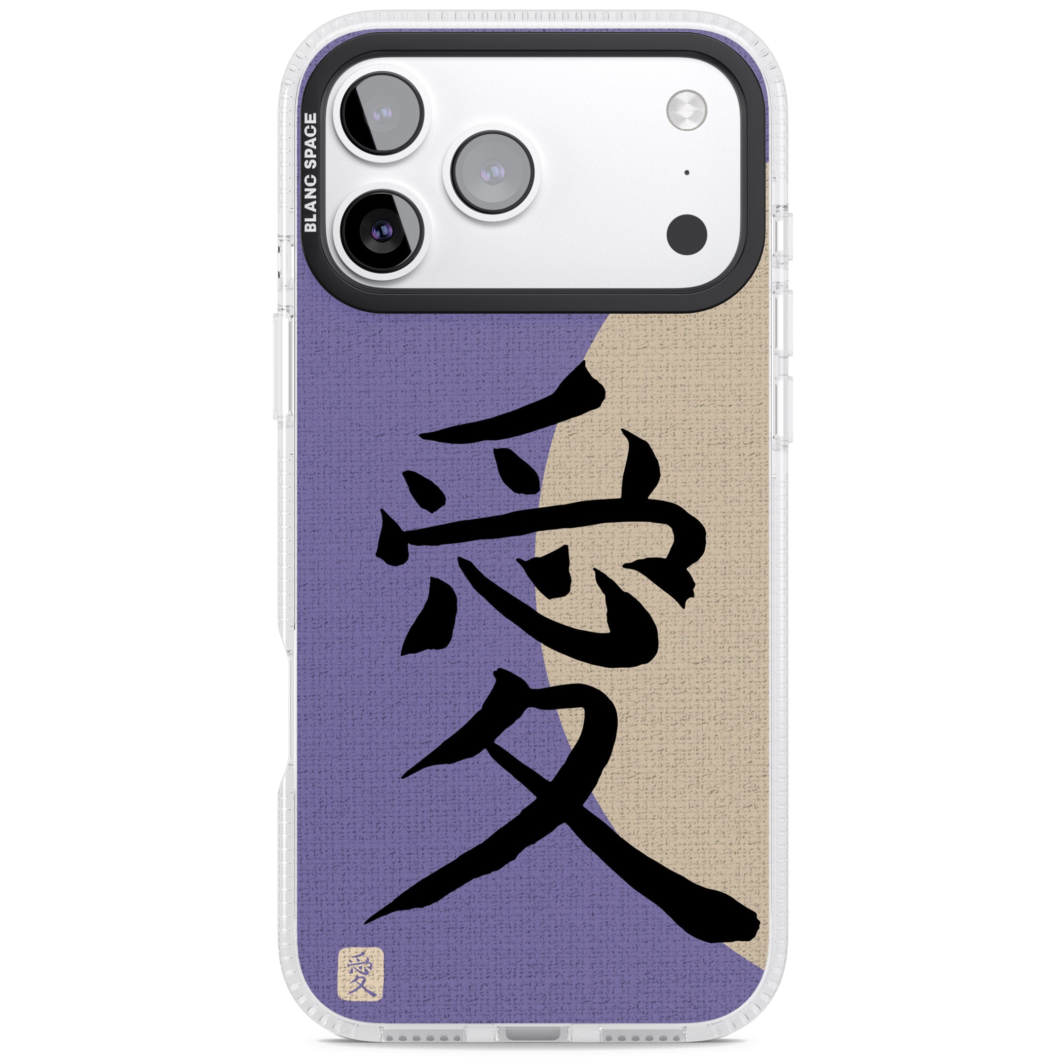 Vintage Japanese Kanji Love iPhone 17 Pro Impact Air Clear Phone Case