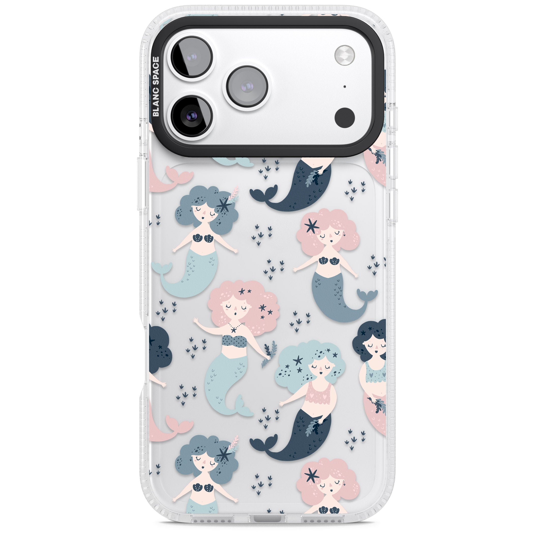 Pastel Mermaids iPhone 17 Pro Impact Air Clear Phone Case