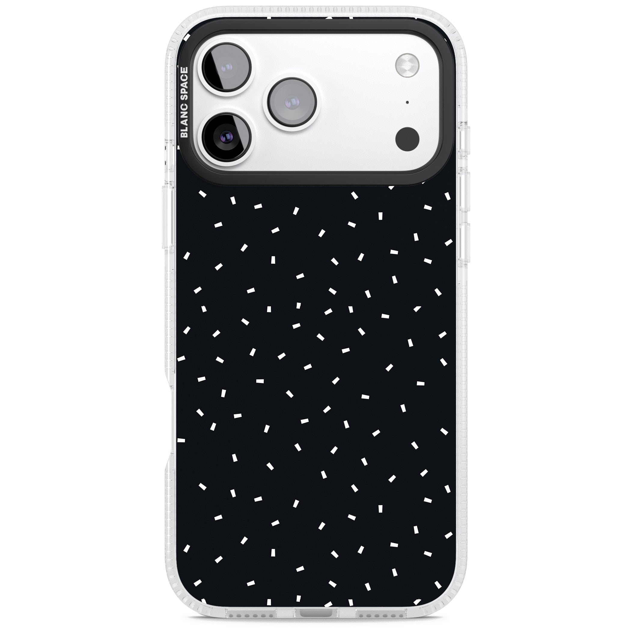 Confetti (Black) iPhone 17 Pro Impact Air Clear Phone Case