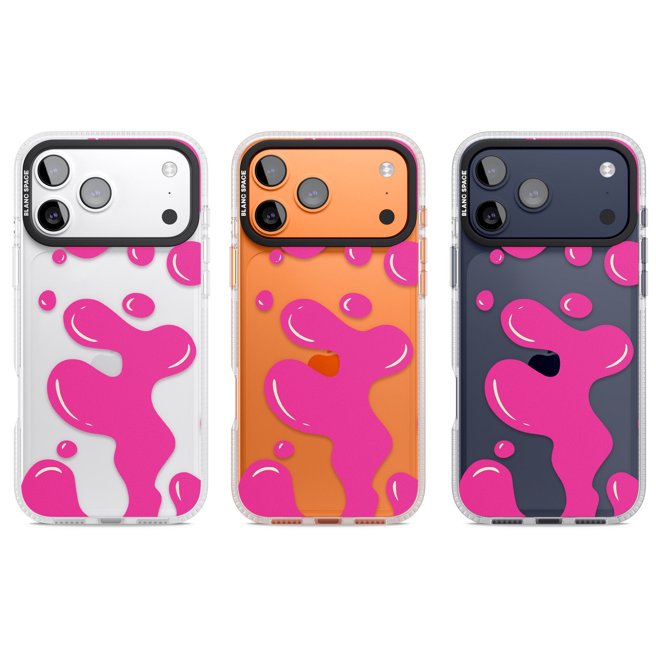 Pink Lava Lamp iPhone 17 Pro Impact Air Clear Phone Case APT Impact Protection