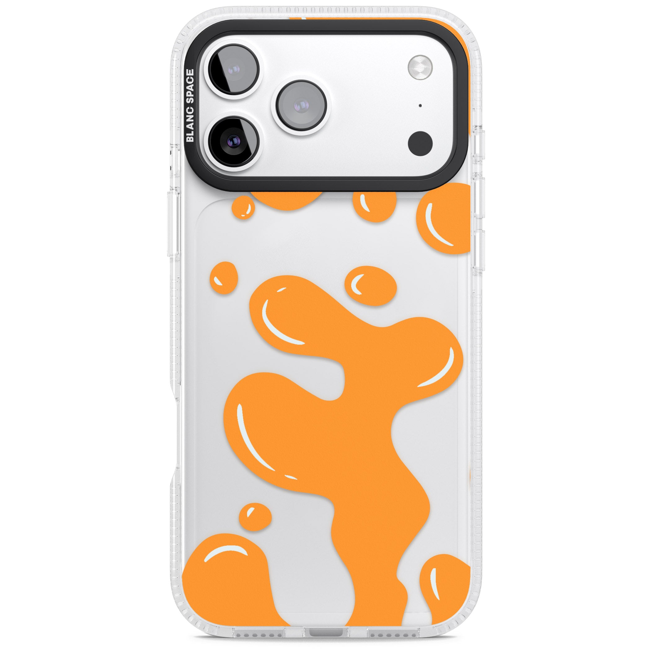 Orange Lava Lamp iPhone 17 Pro Impact Air Clear Phone Case