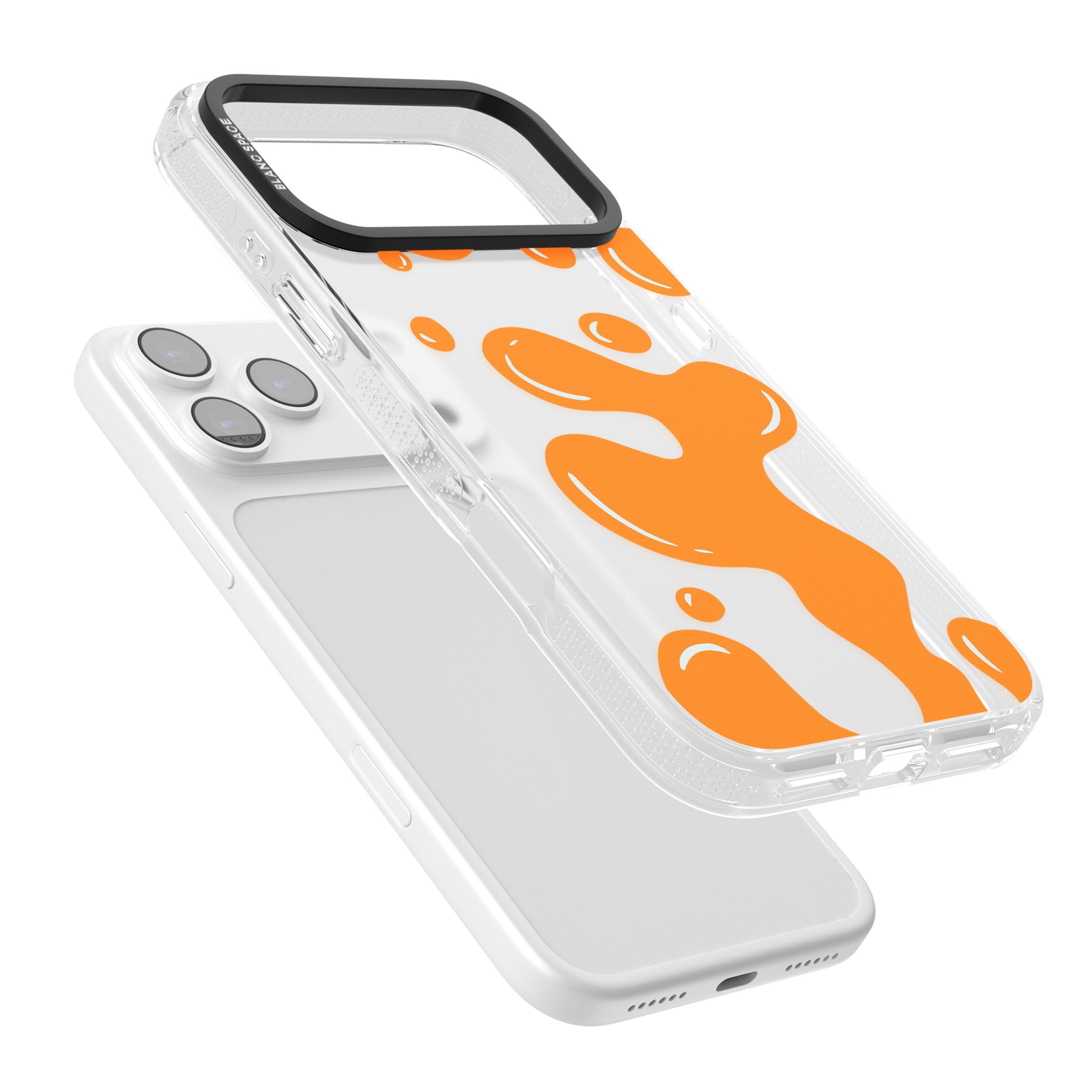 Orange Lava Lamp iPhone 17 Pro Impact Air Clear Phone Case Colours