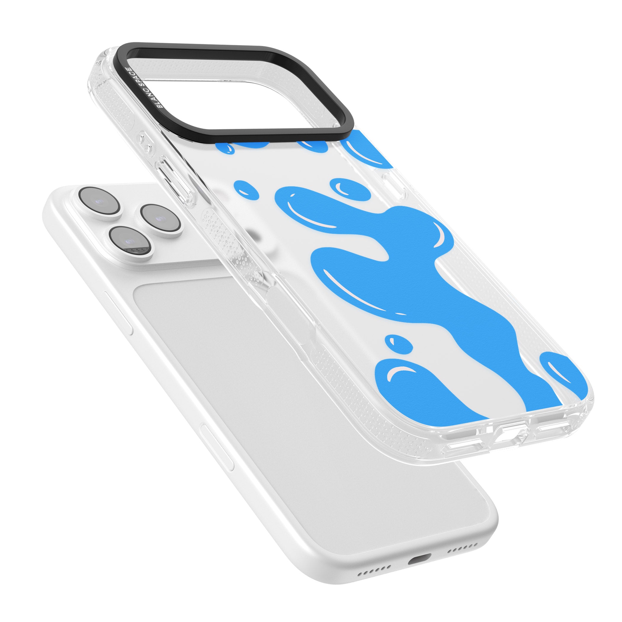 Blue Lava Lamp iPhone 17 Pro Impact Air Clear Phone Case Colours