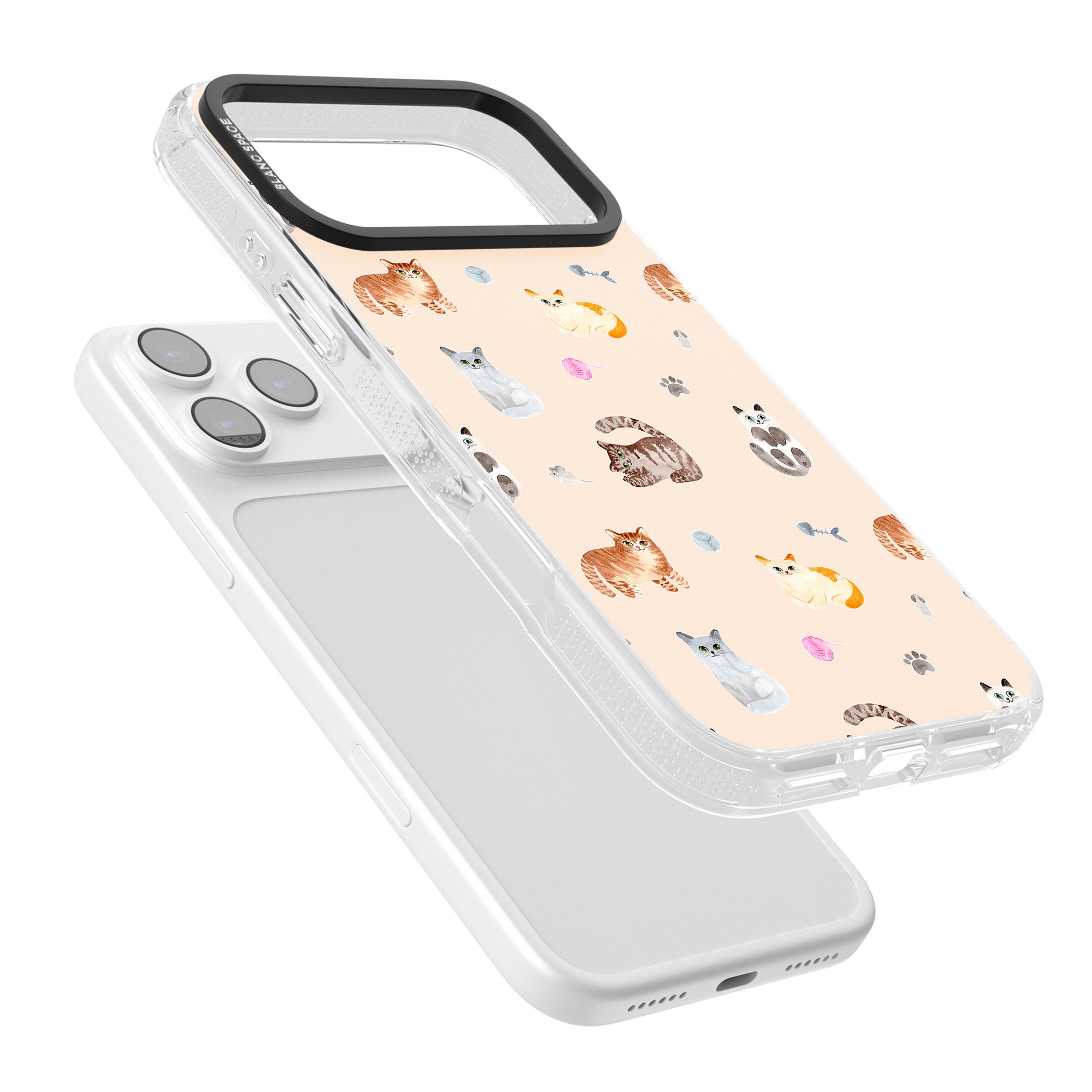 Cat Playground iPhone 17 Pro Impact Air Clear Phone Case Colours