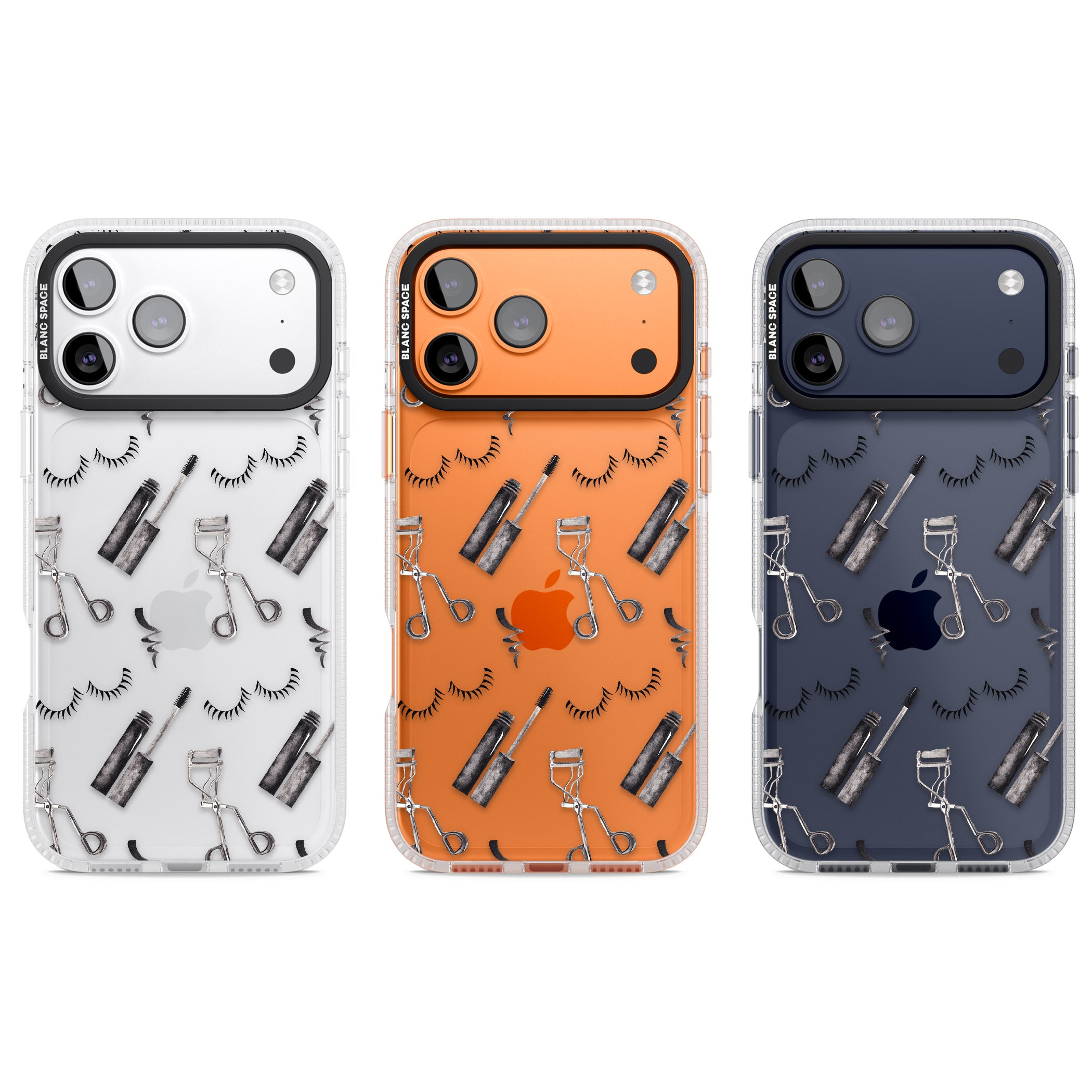 Eyelash Makeup Pattern iPhone 17 Pro Impact Air Clear Phone Case APT Impact Protection