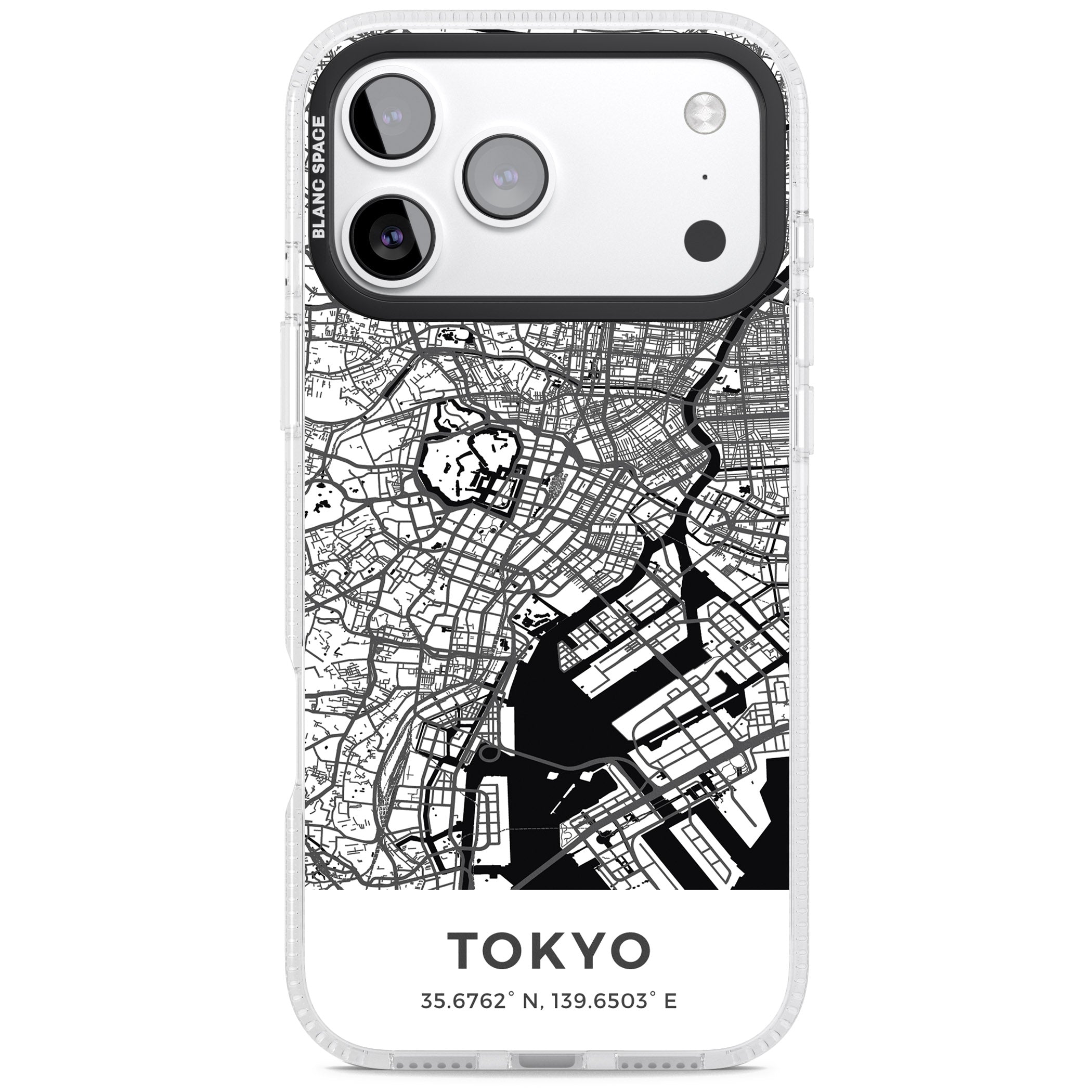 Tokyo Map iPhone 17 Pro Impact Air Clear Phone Case