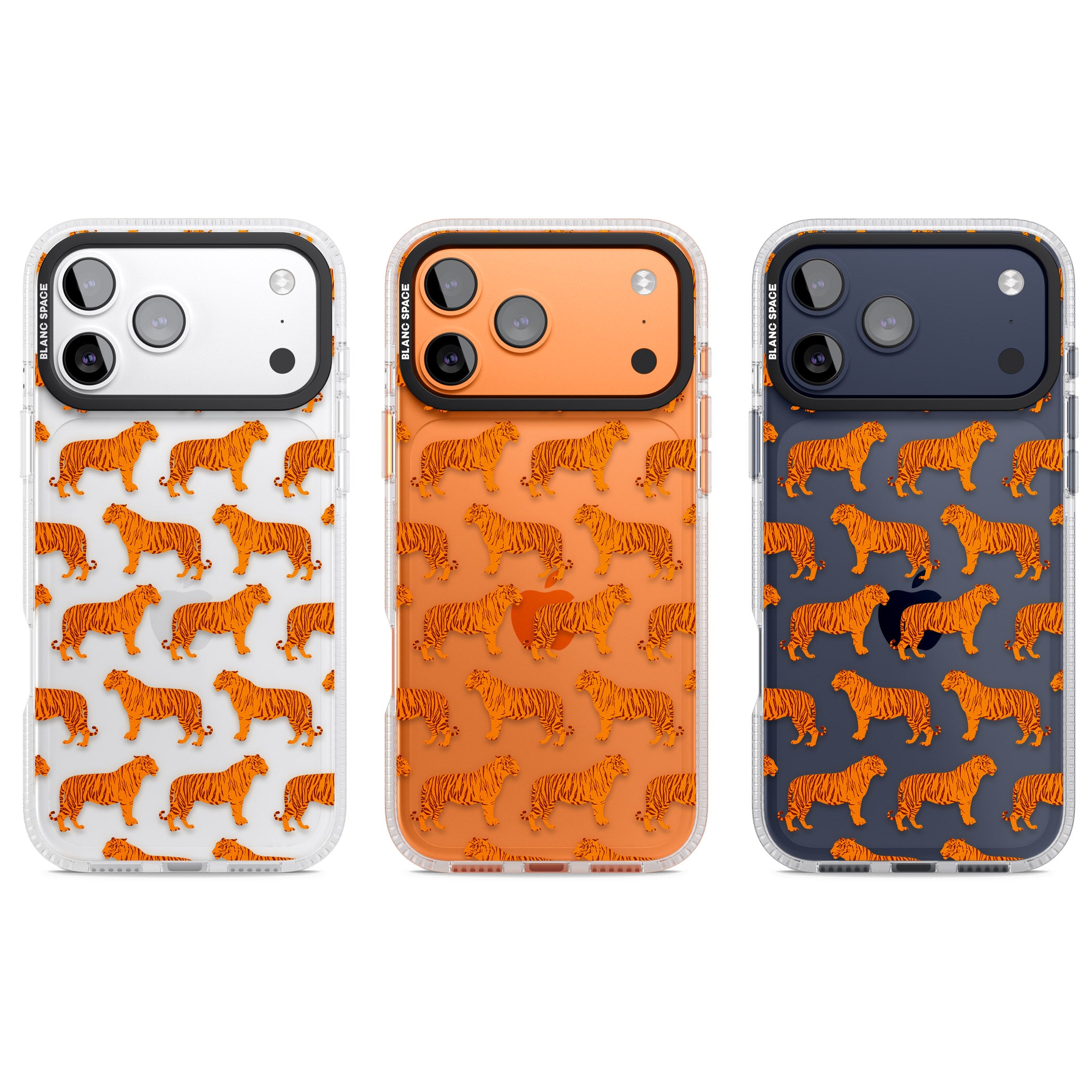 Tiger Pattern iPhone 17 Pro Impact Air Clear Phone Case APT Impact Protection