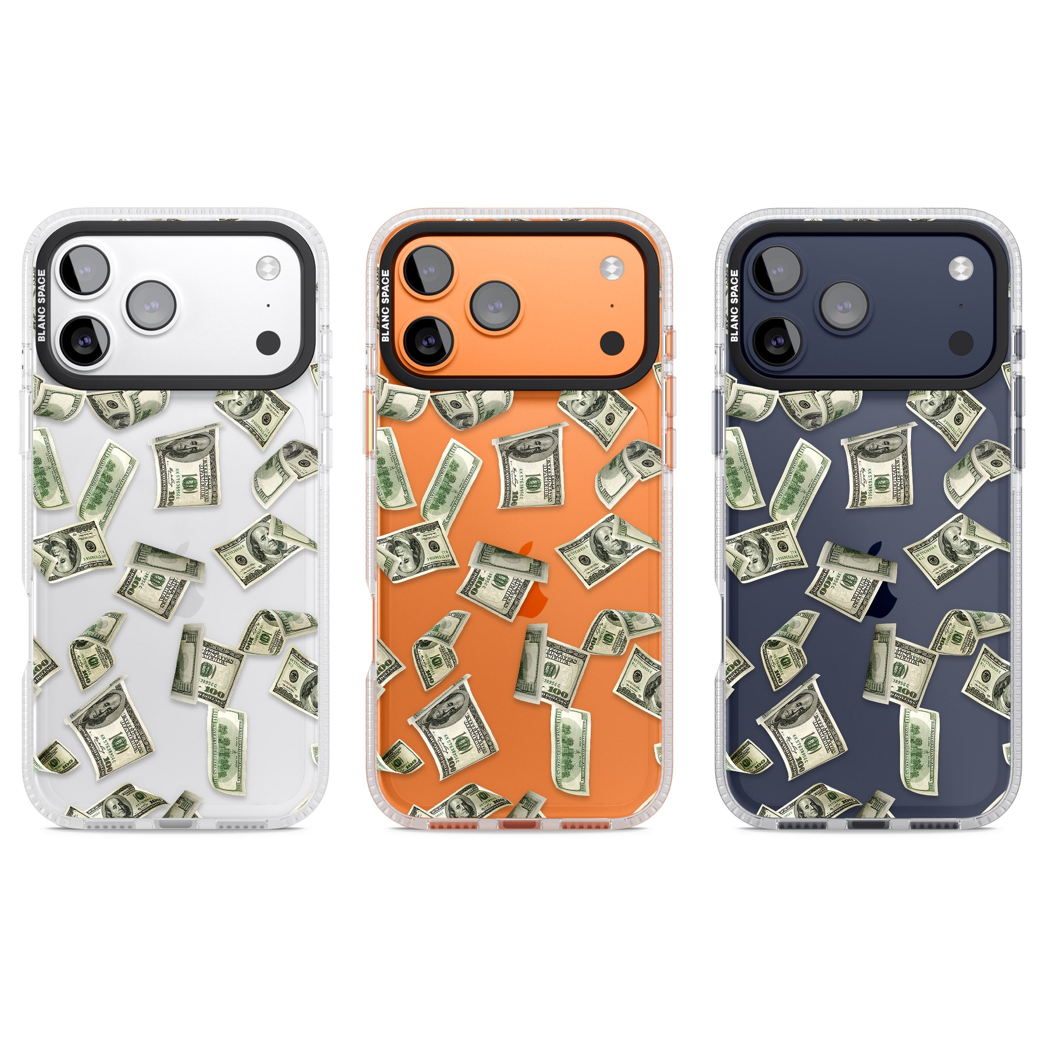 Falling Cash iPhone 17 Pro Impact Air Clear Phone Case APT Impact Protection