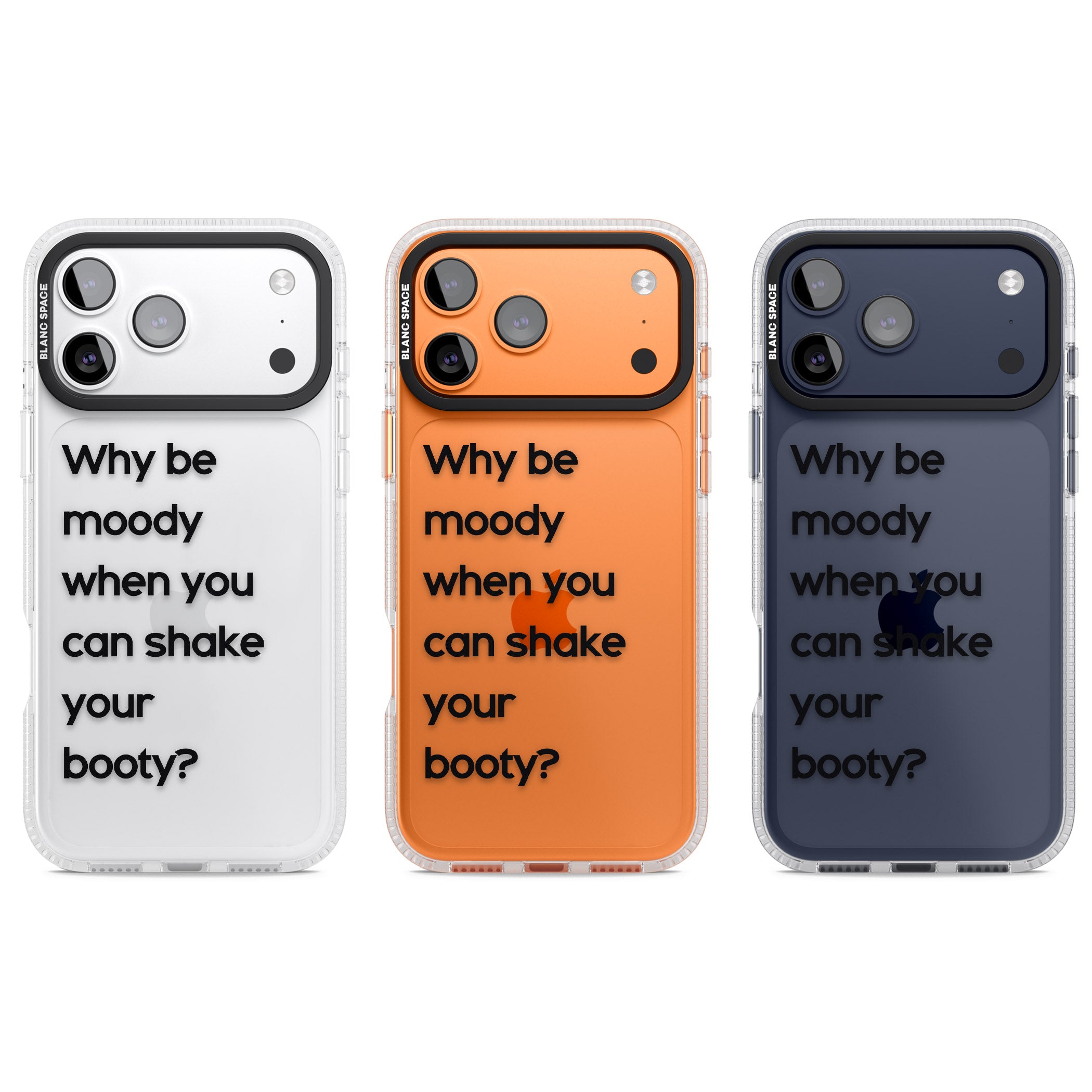 Why Be Moody? iPhone 17 Pro Impact Air Clear Phone Case APT Impact Protection