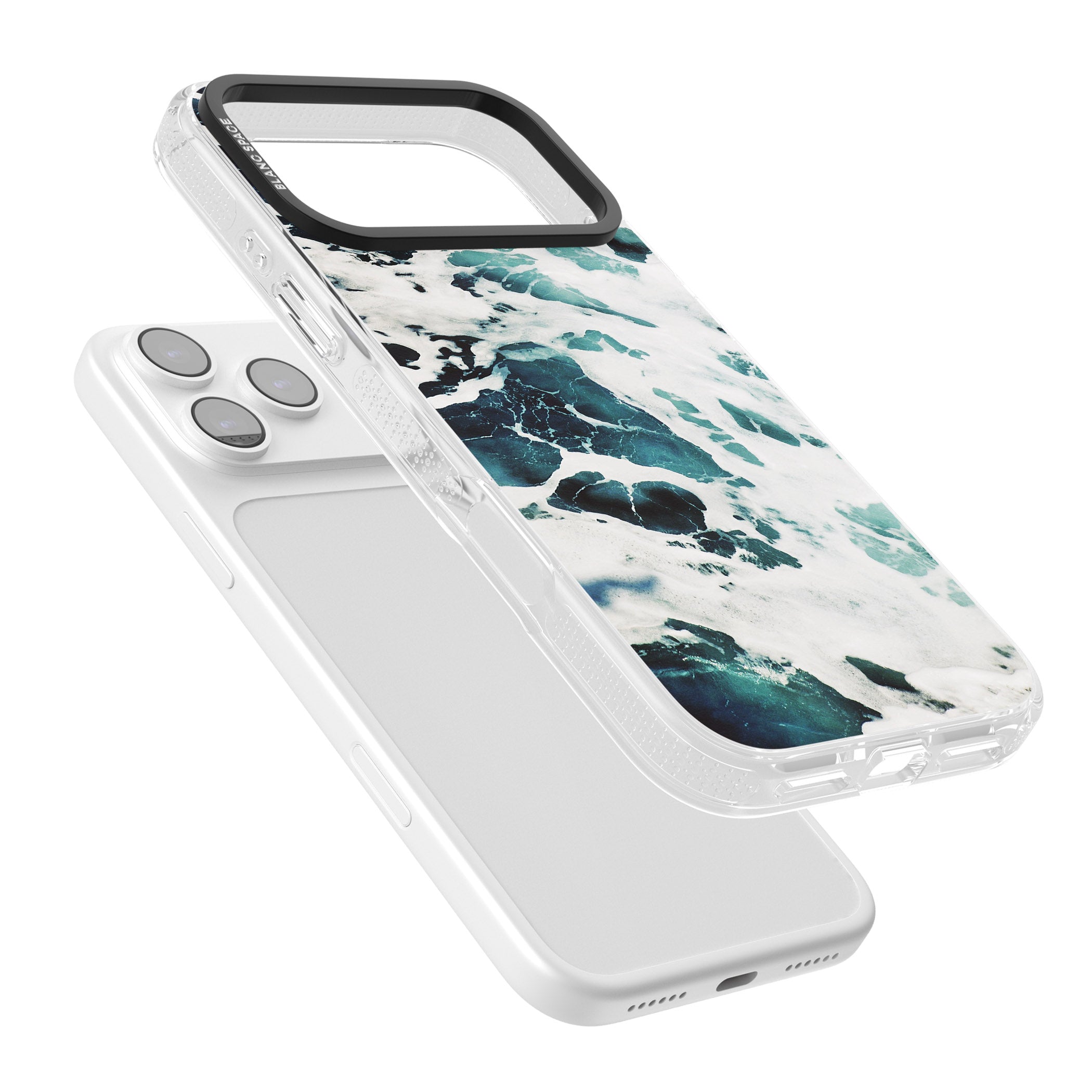 Ocean Surge iPhone 17 Pro Impact Air Clear Phone Case Colours