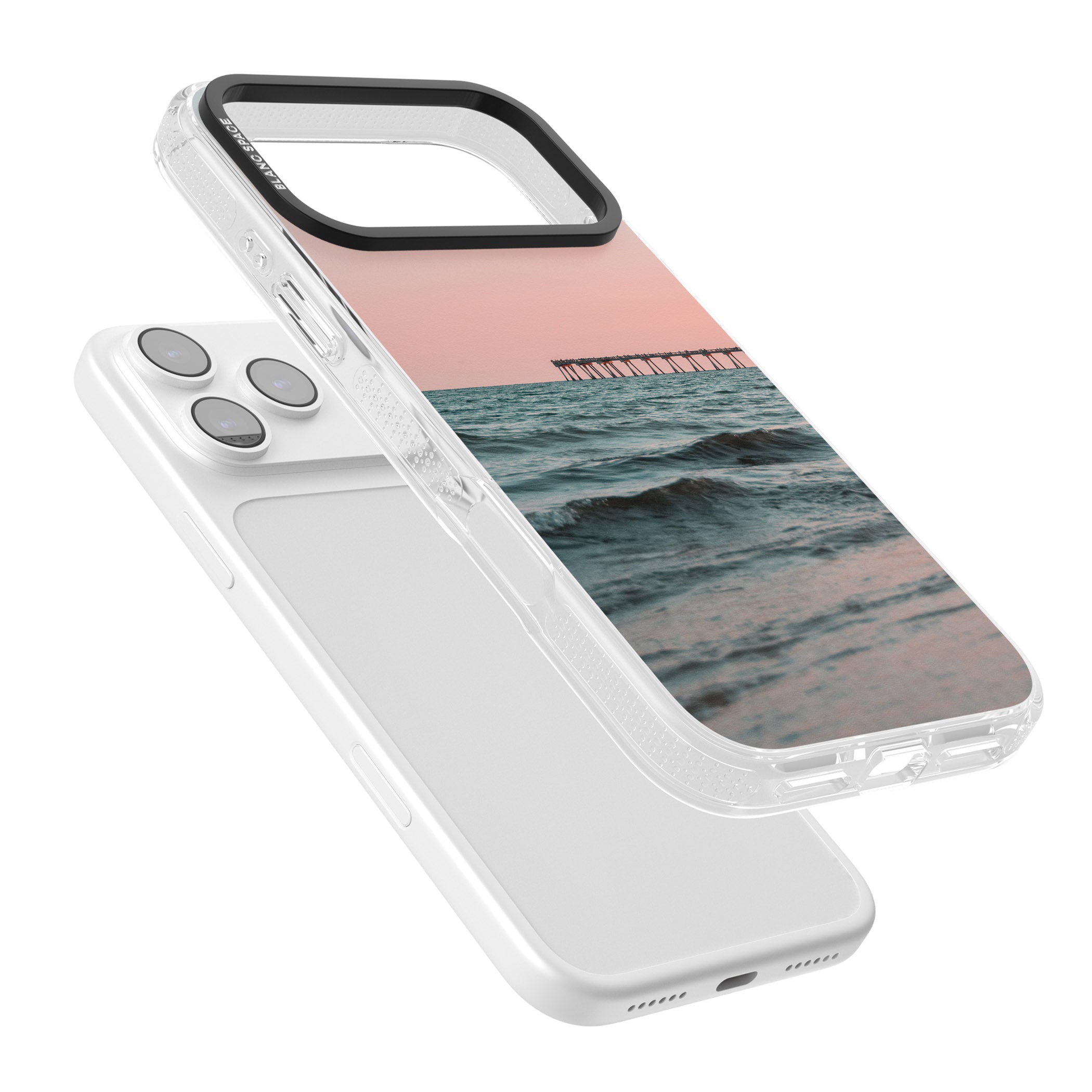 Sunset Pier iPhone 17 Pro Impact Air Clear Phone Case Colours