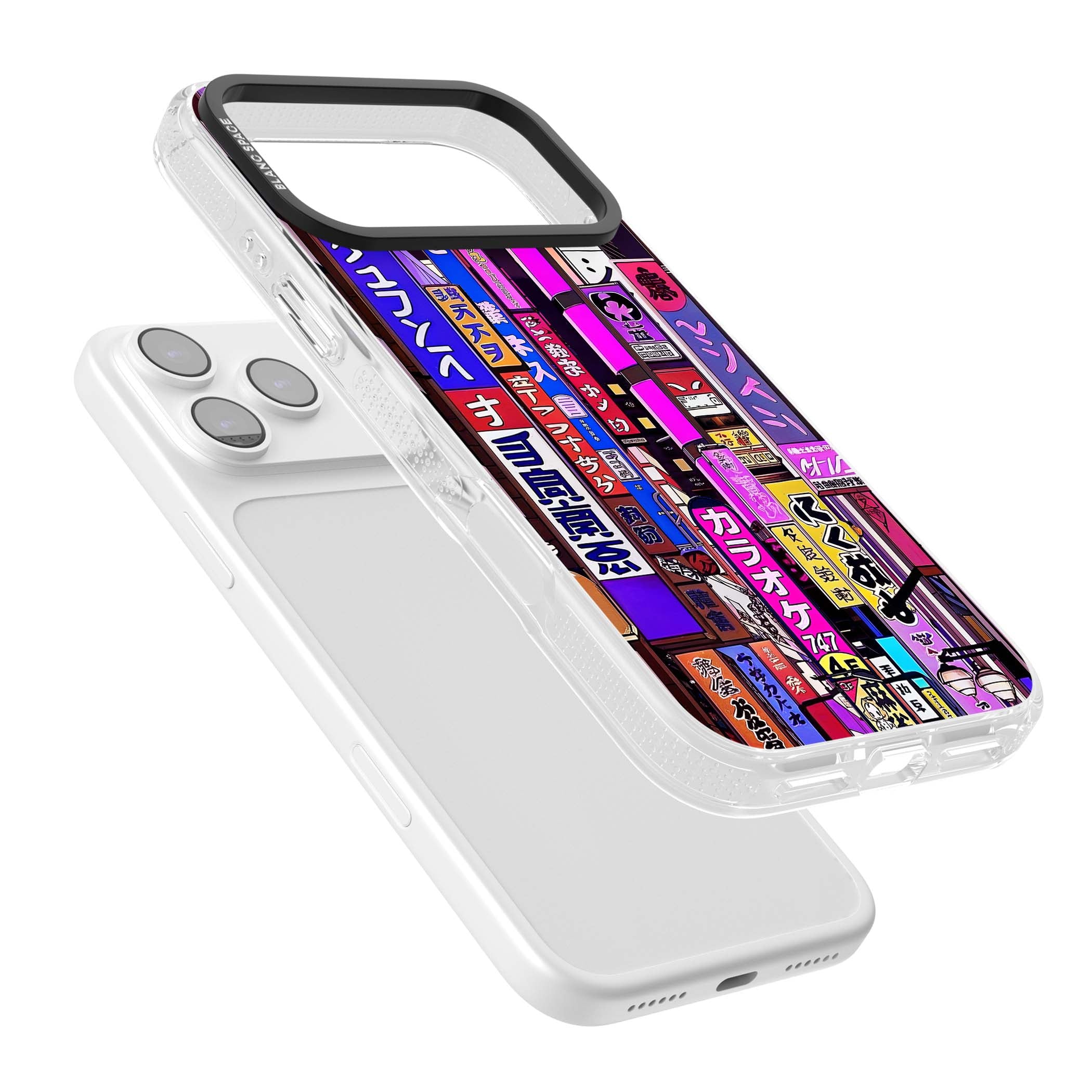 NEON NIGHT anime iPhone case | Clear Case Impact Air case for iPhone 17 Pro, iPhone 17 Pro Max