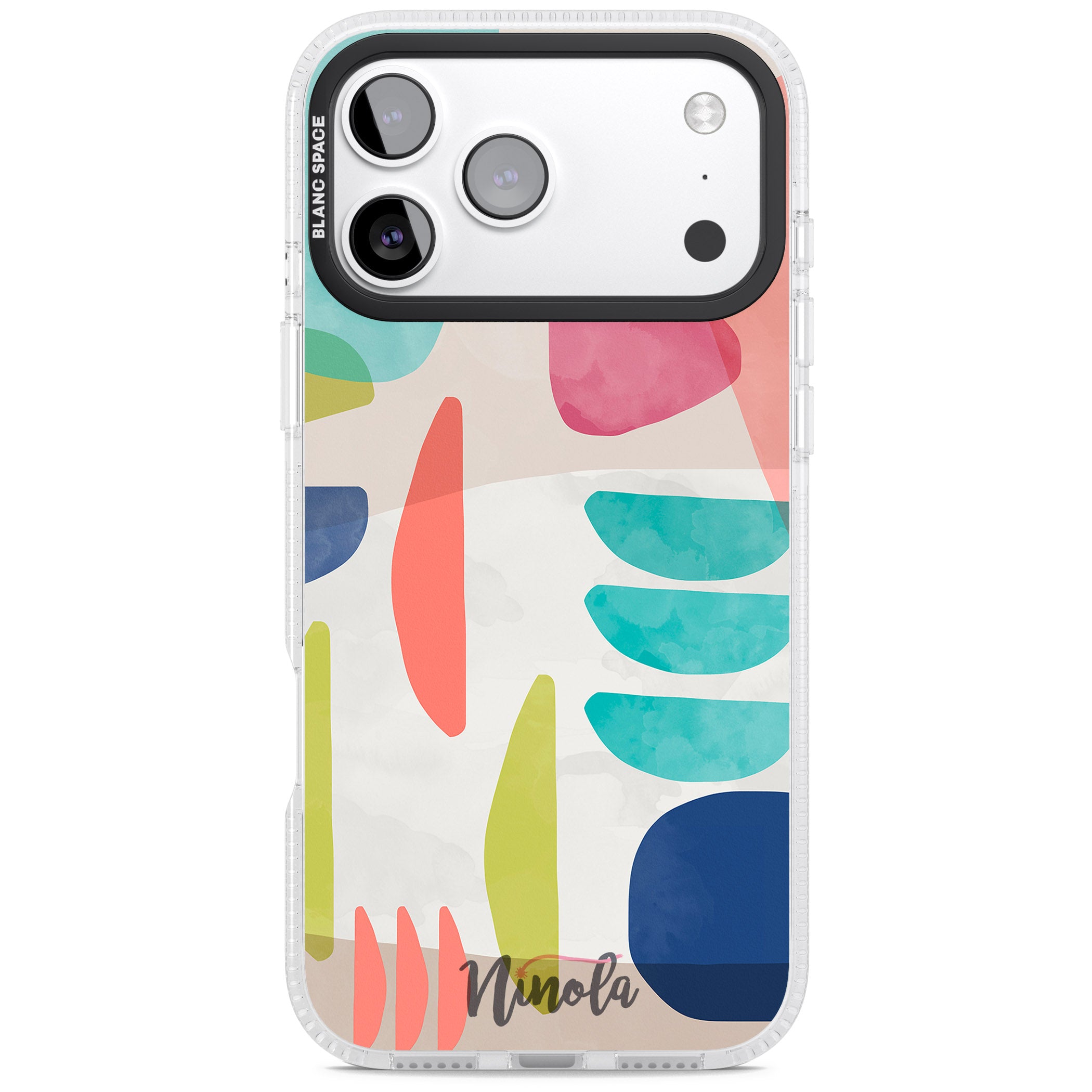 Bold Colorful Shapes iPhone 17 Pro Max Impact Air Clear Phone Case