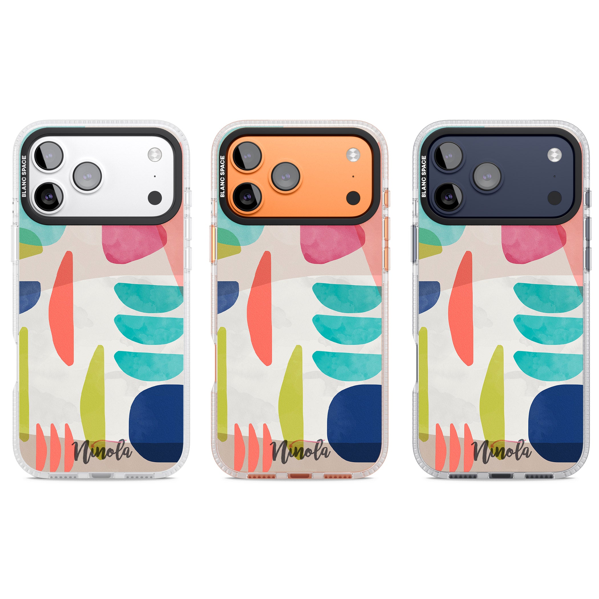 Bold Colorful Shapes iPhone 17 Pro Impact Air Clear Phone Case APT Impact Protection