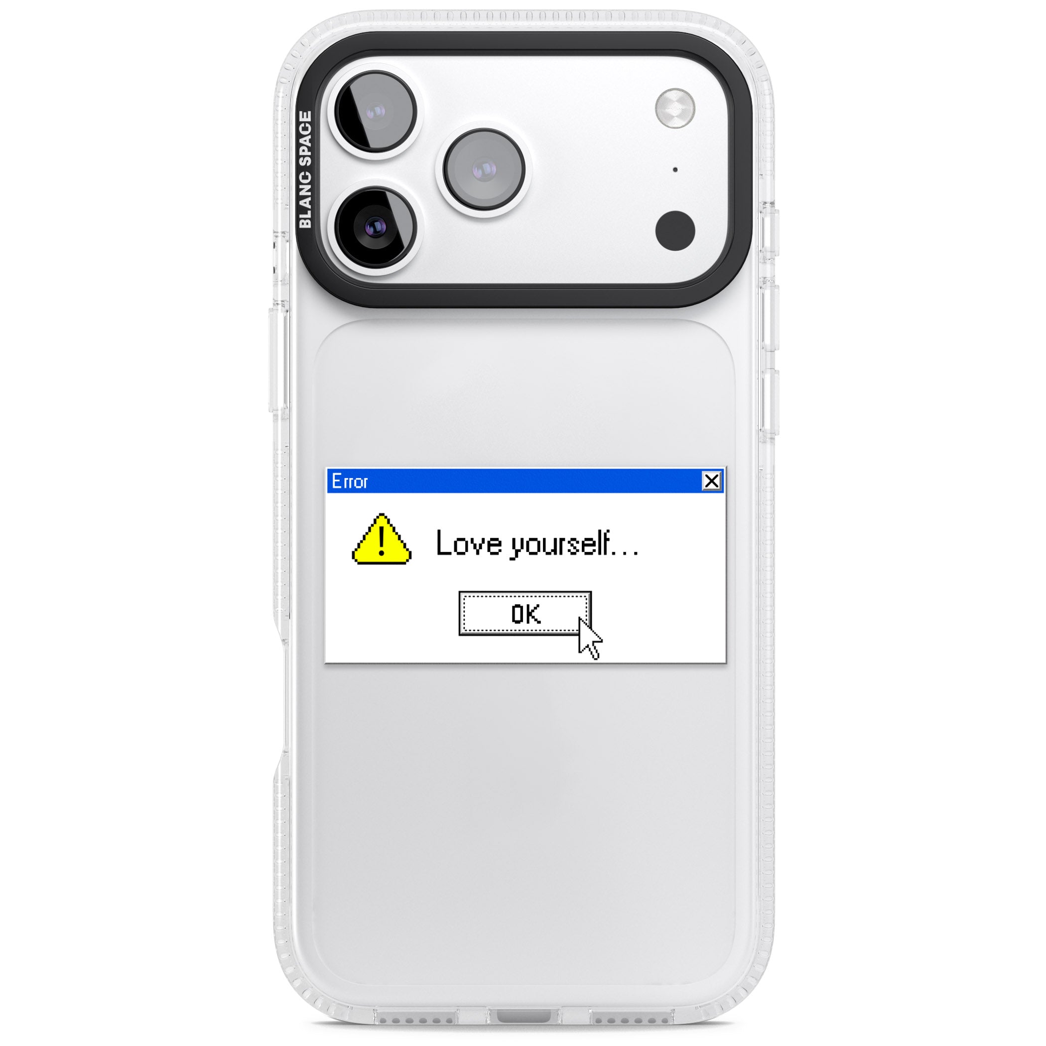 Love Yourself Exe iPhone 17 Pro Impact Air Clear Phone Case