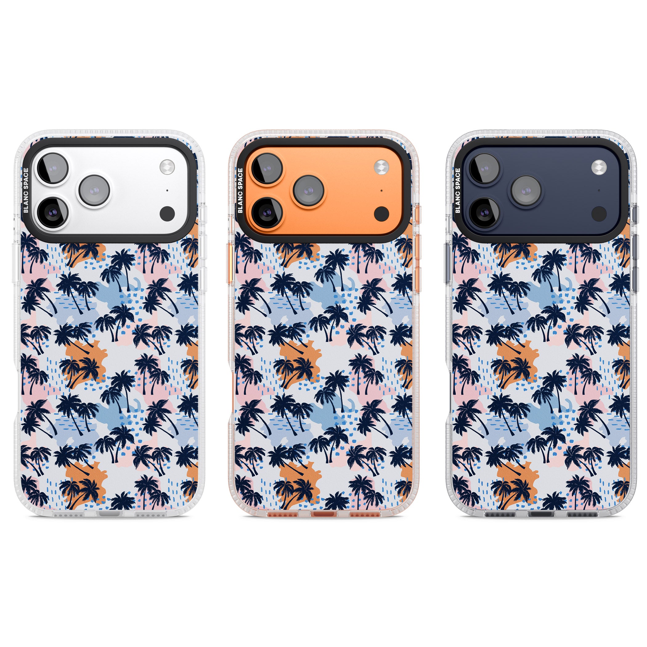 Tropical Vibes Palm iPhone 17 Pro Impact Air Clear Phone Case APT Impact Protection