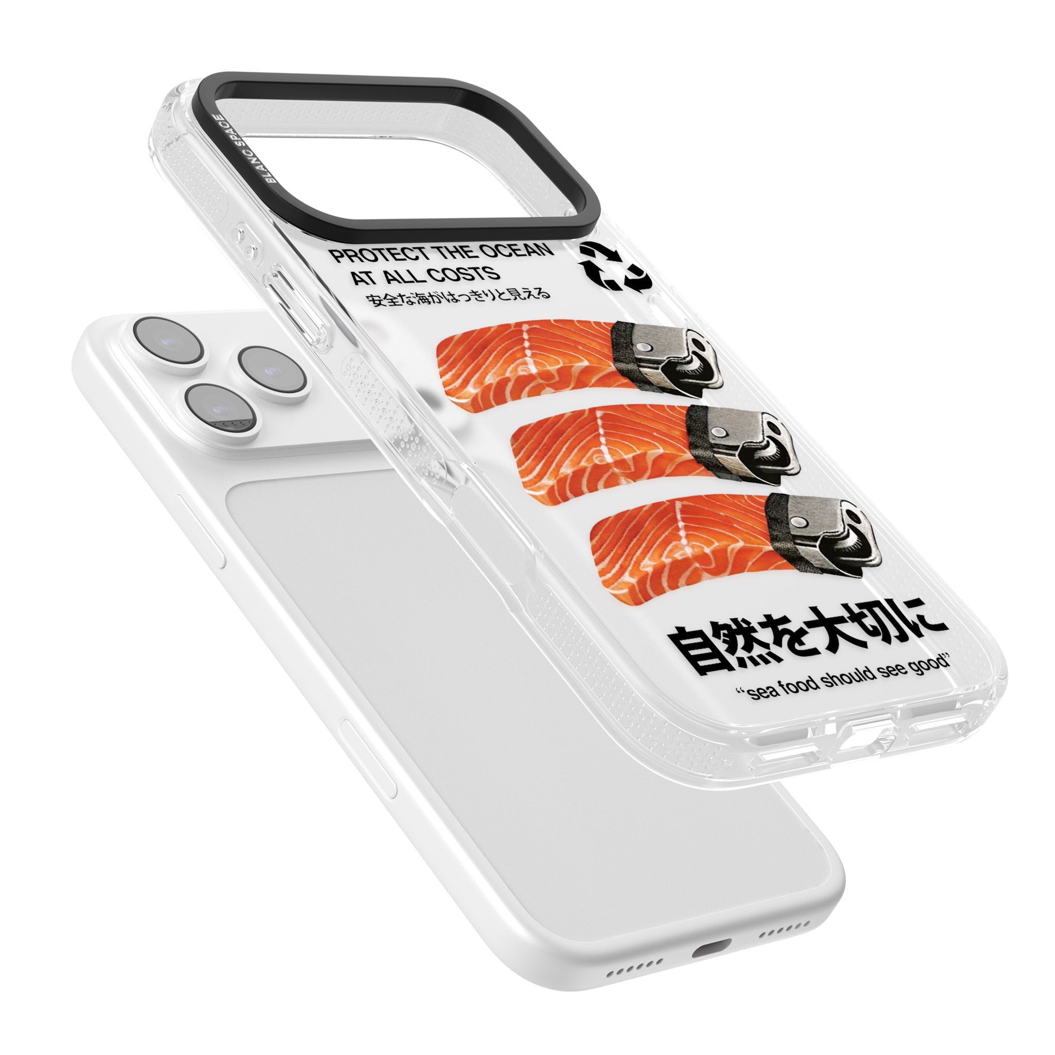 Protect The Ocean iPhone 17 Pro Impact Air Clear Phone Case Colours