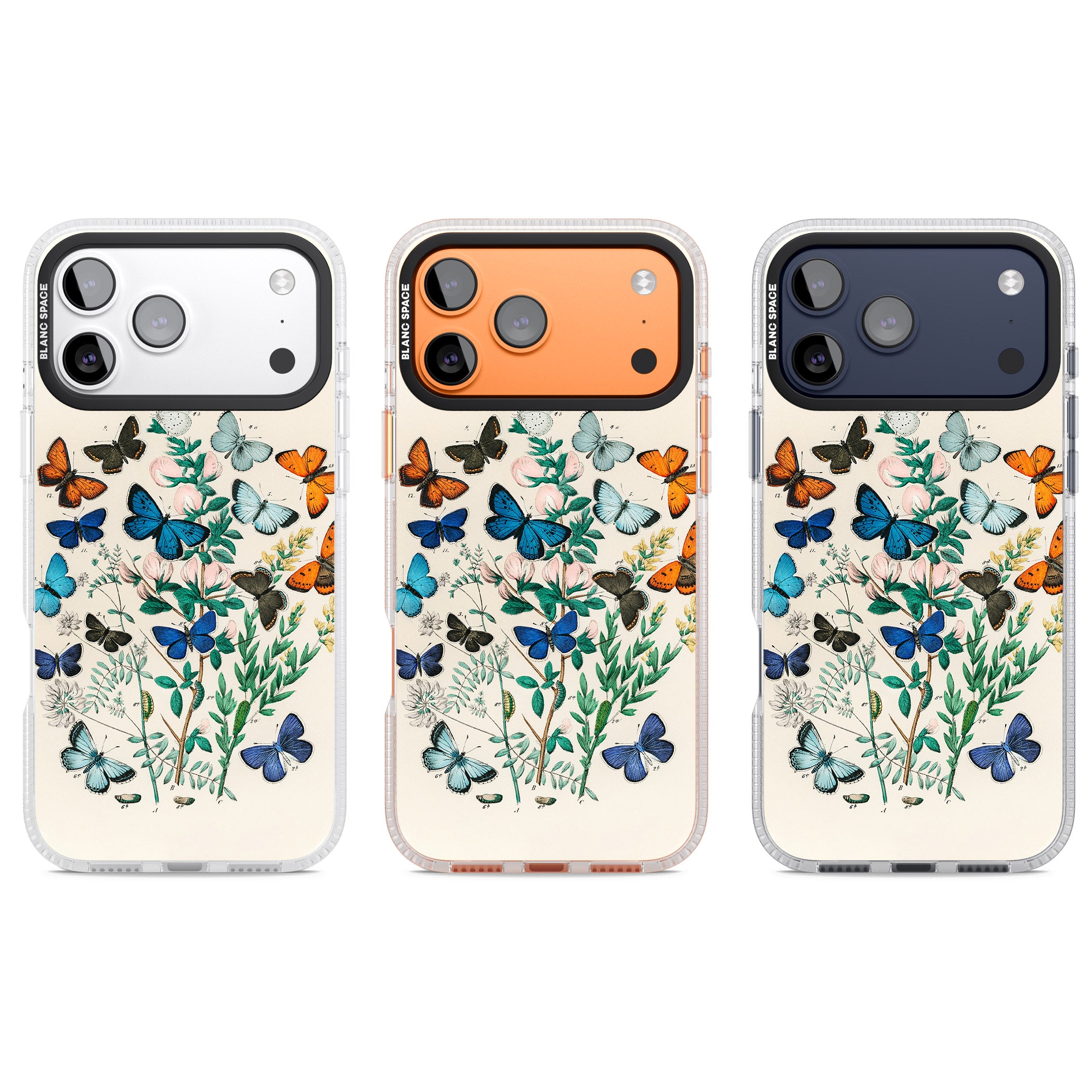 European Butterflies iPhone 17 Pro Impact Air Clear Phone Case APT Impact Protection