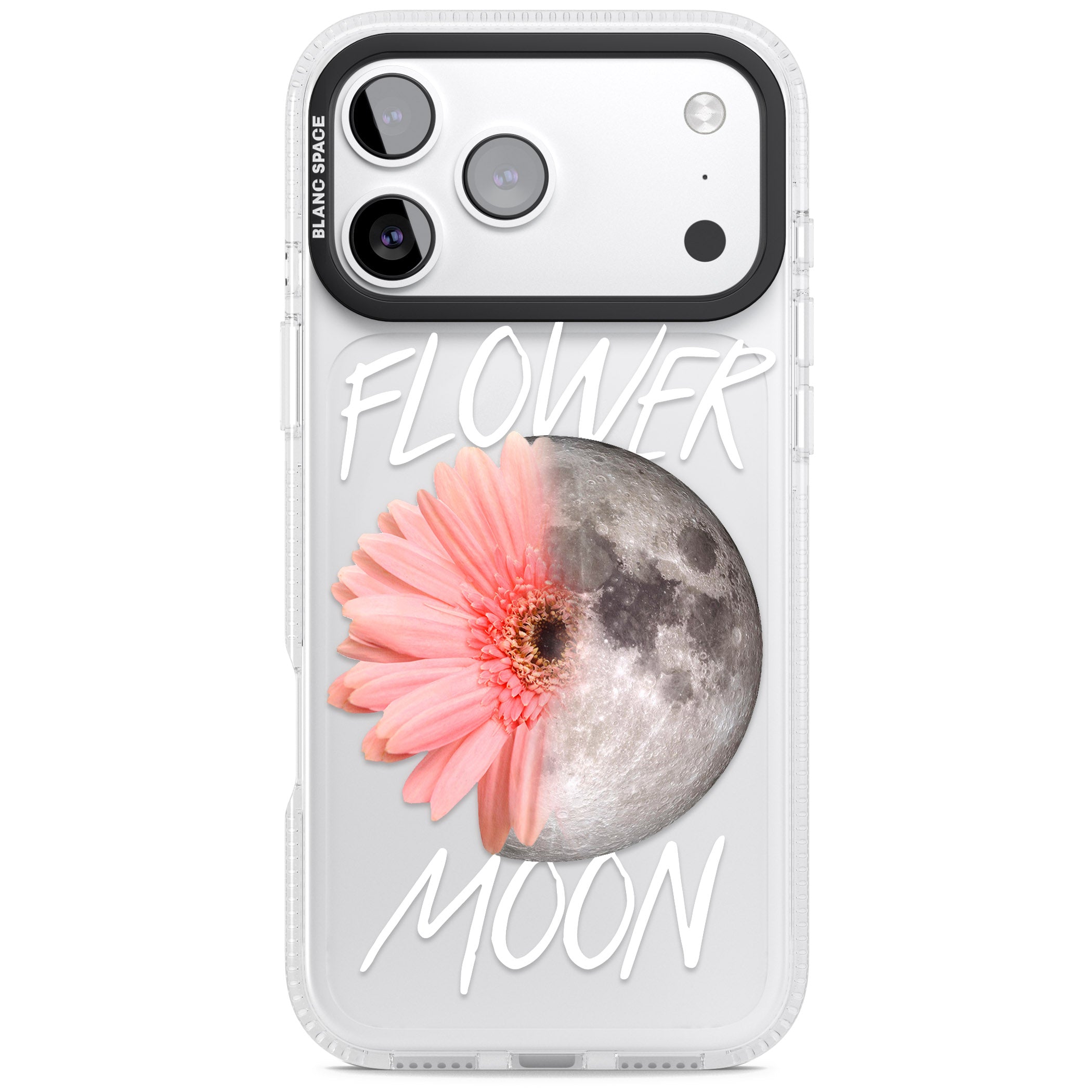 Flower Moon iPhone 17 Pro Impact Air Clear Phone Case