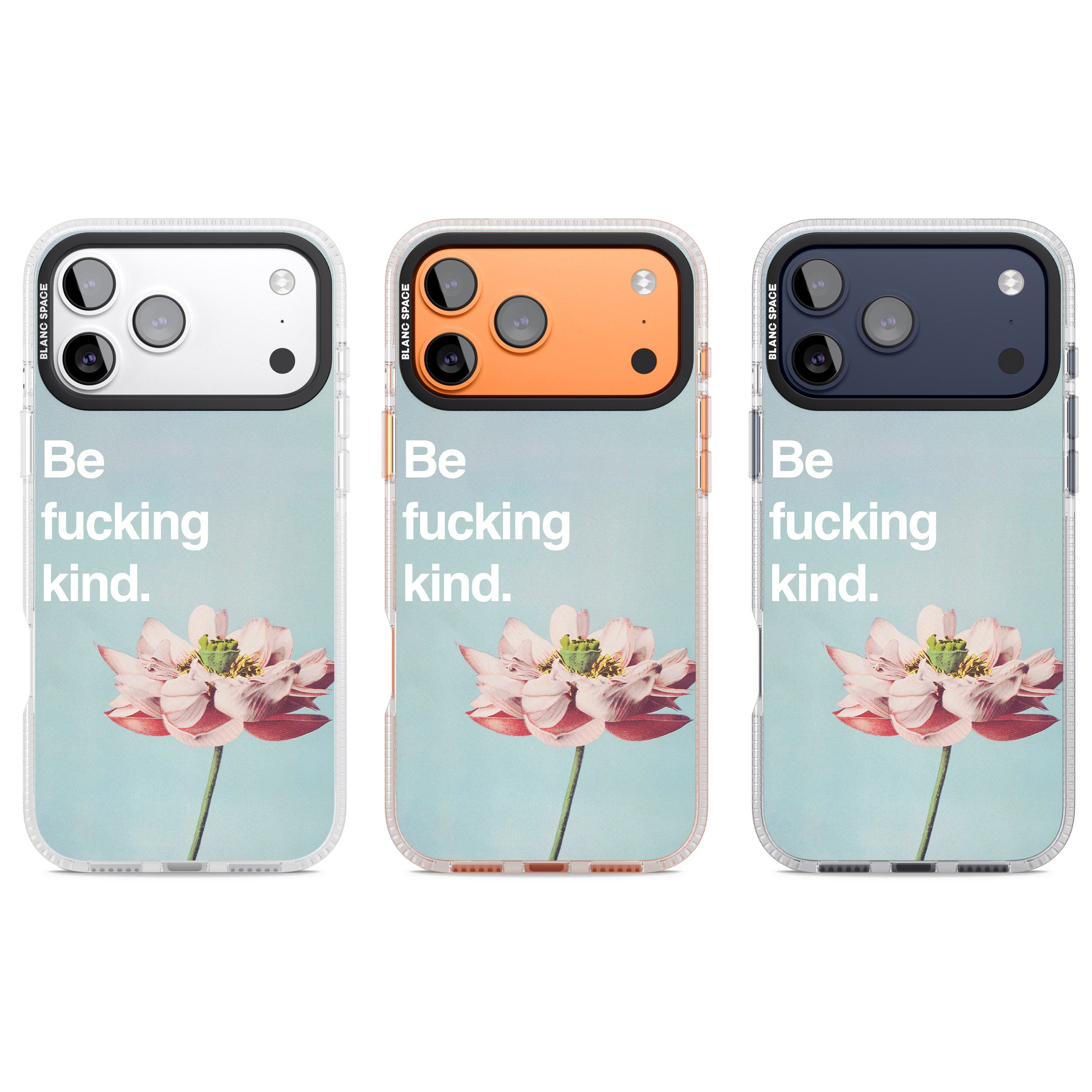 Be F*Cking Kind iPhone 17 Pro Impact Air Clear Phone Case APT Impact Protection