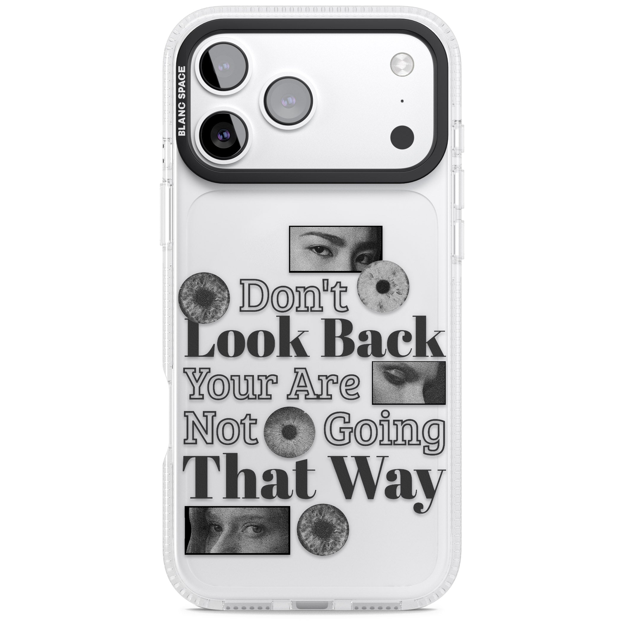 Dont Look Back iPhone 17 Pro Max Impact Air Clear Phone Case