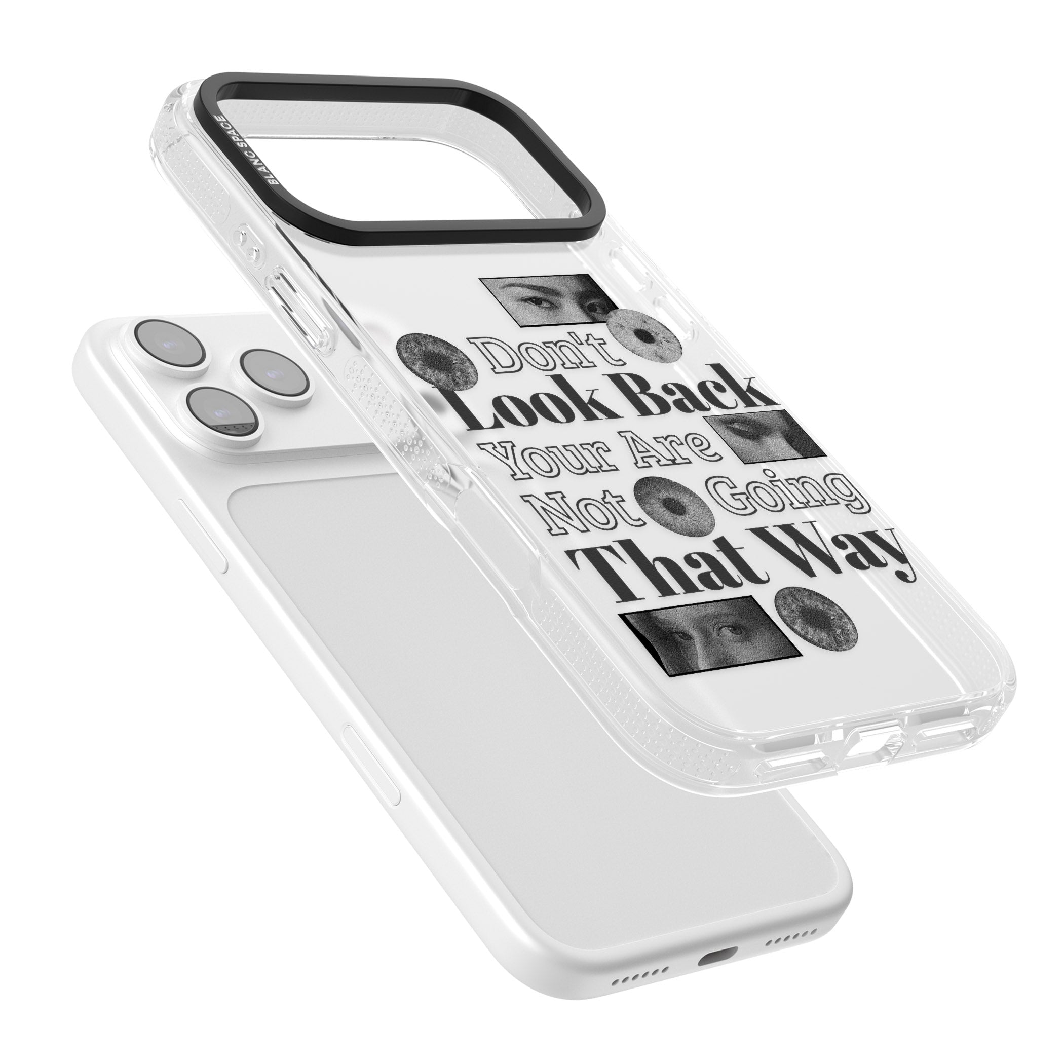 Dont Look Back iPhone 17 Pro Max Impact Air Clear Phone Case Colours