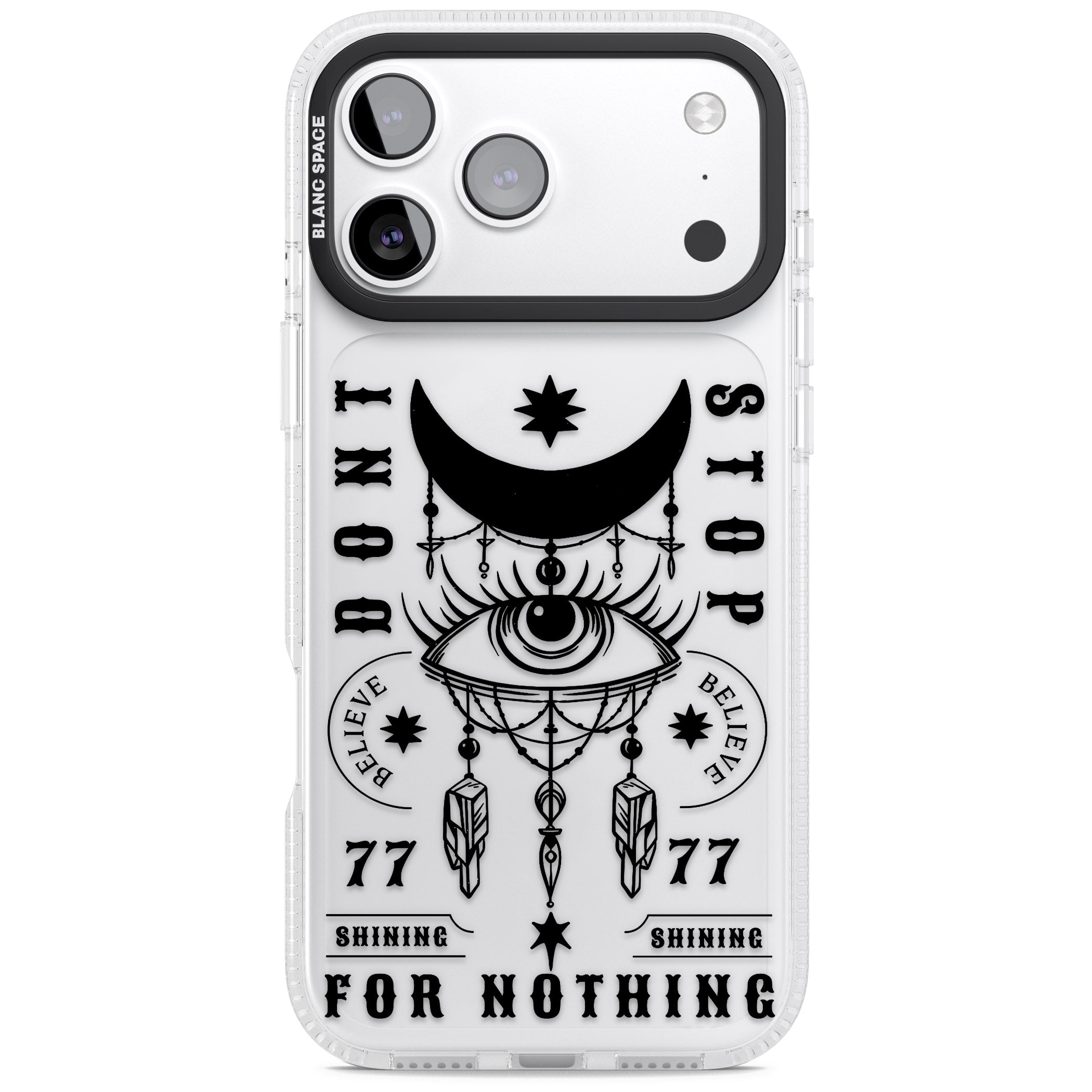 Dont Stop For Nothing iPhone 17 Pro Impact Air Clear Phone Case