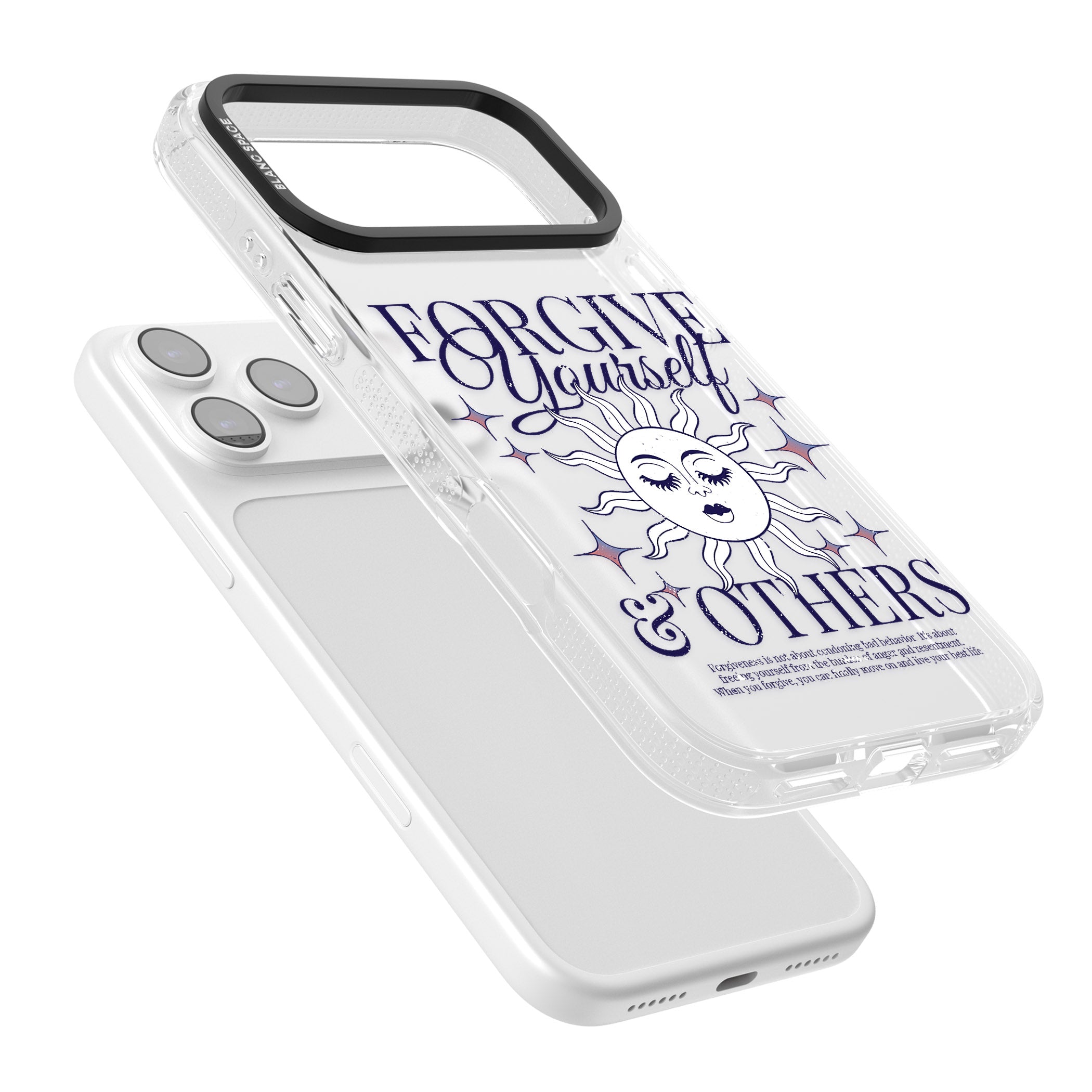 Forgiveness iPhone 17 Pro Impact Air Clear Phone Case Colours