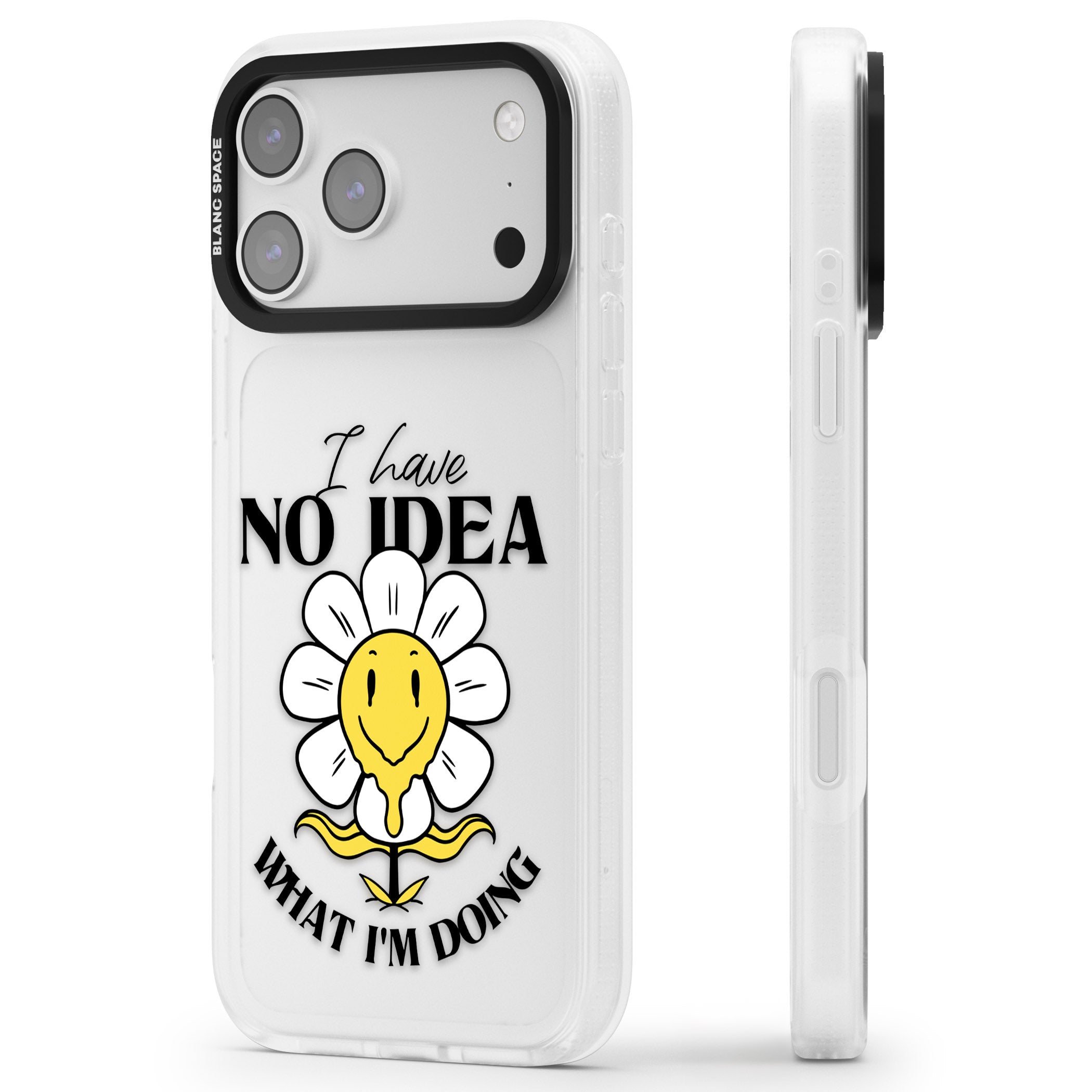 No Idea iPhone 17 Pro Impact Air Clear Phone Case Side Profile