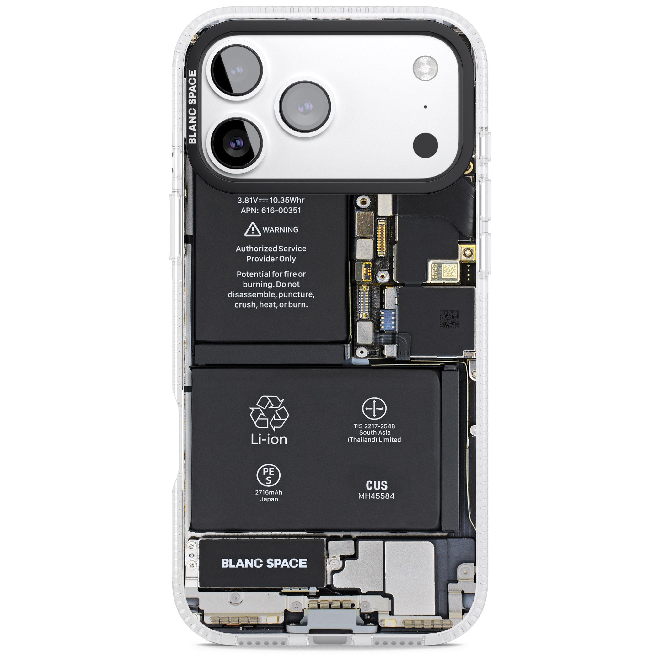 Circuit Board Standard iPhone 17 Pro Impact Air Clear Phone Case