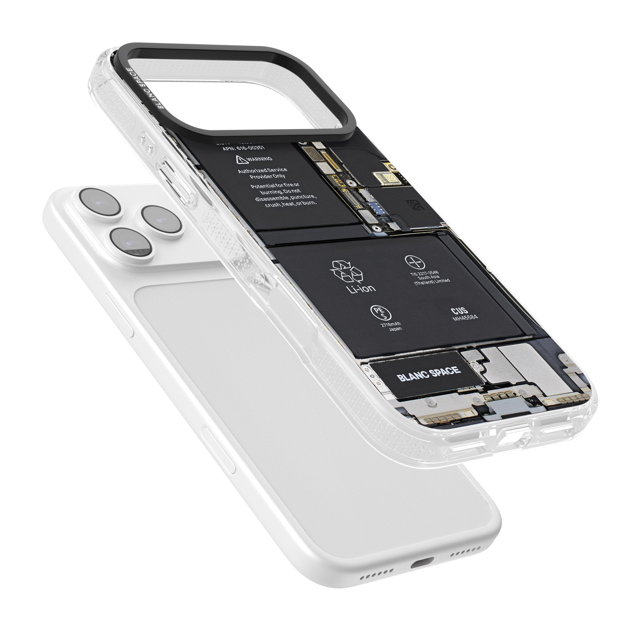 Circuit Board Standard iPhone 17 Pro Impact Air Clear Phone Case Colours