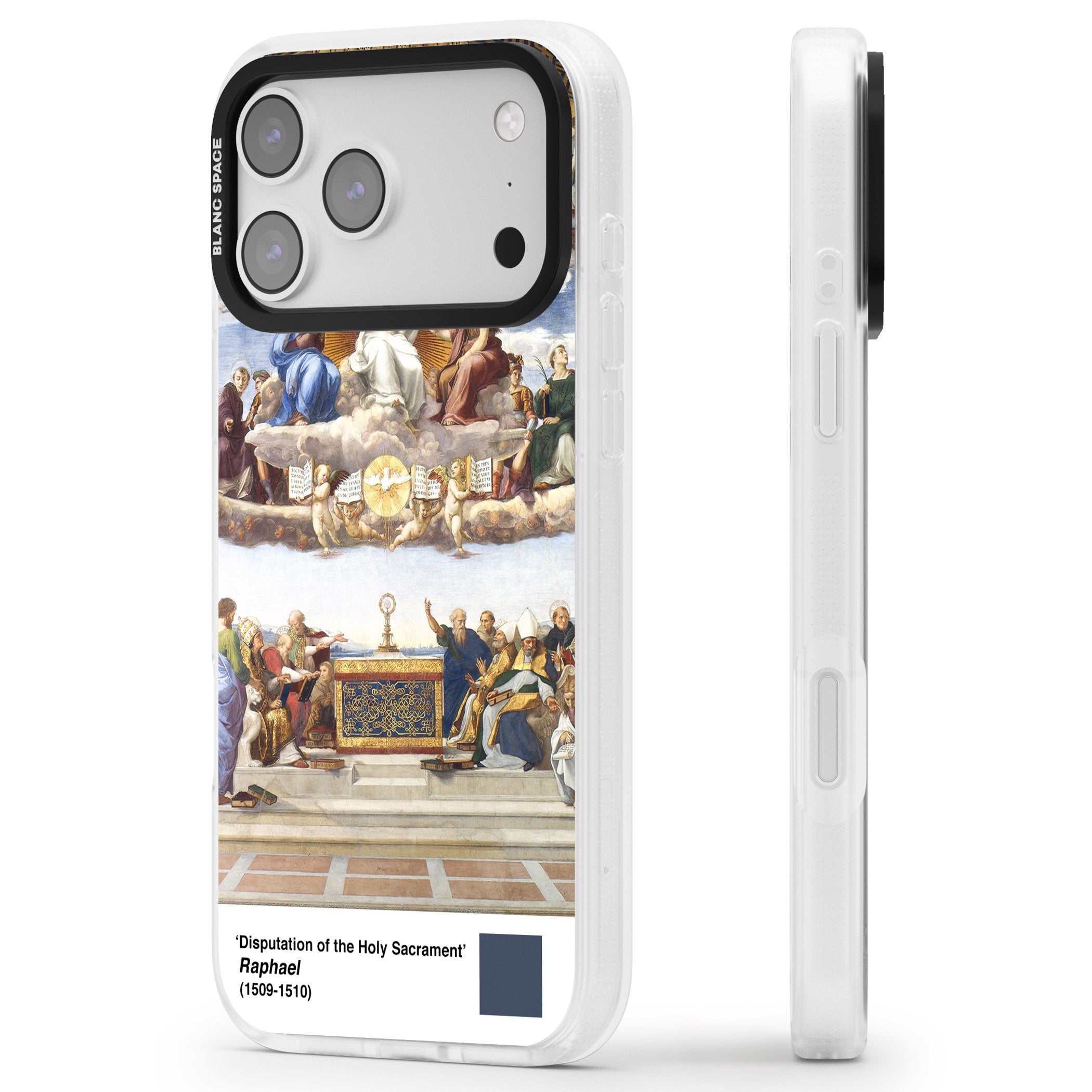 Disputation Of The Holy Sacrament iPhone 17 Pro Impact Air Clear Phone Case Side Profile