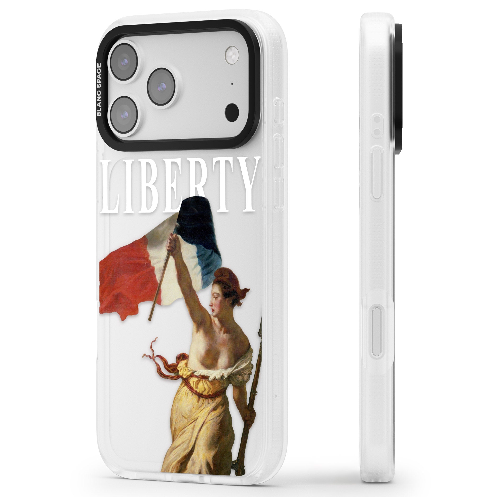 Liberty iPhone 17 Pro Impact Air Clear Phone Case Side Profile