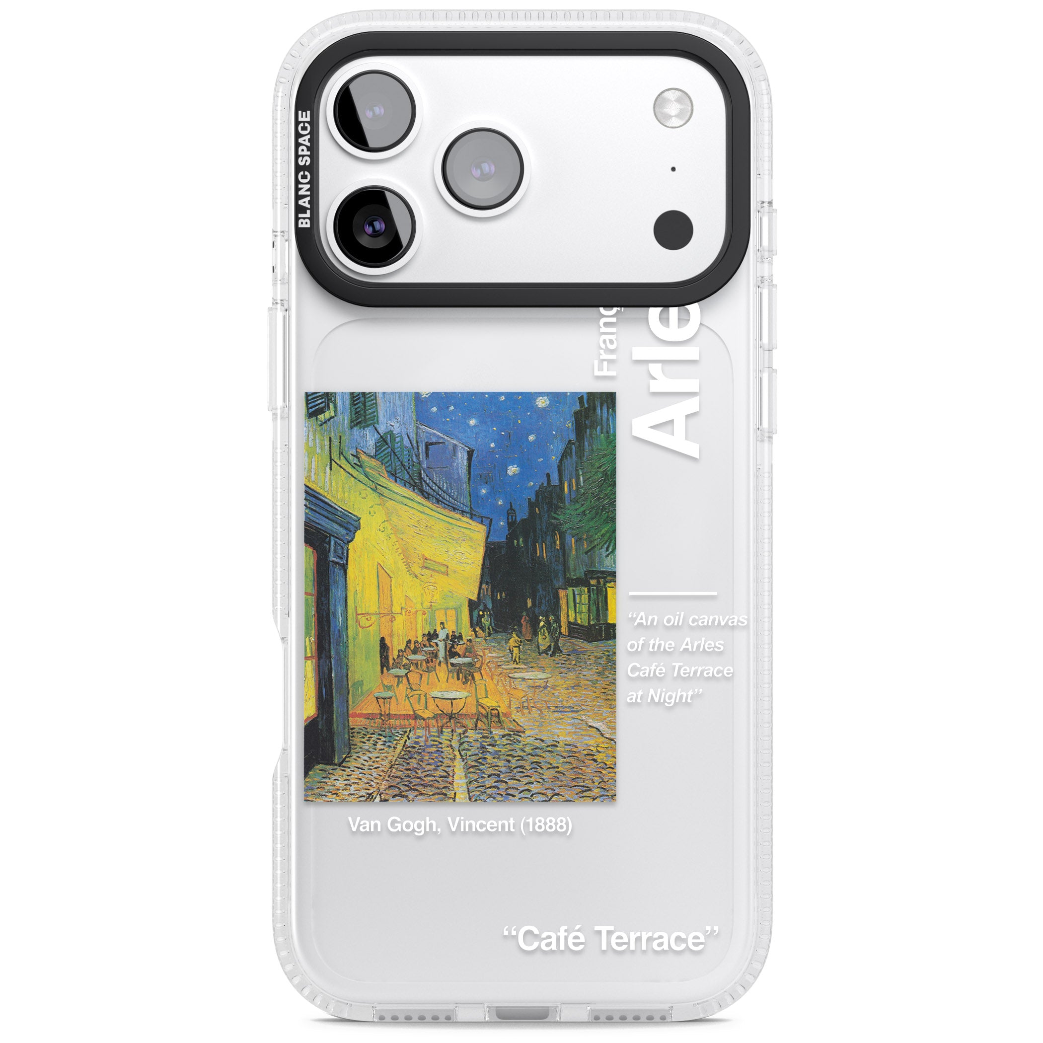 Cafe Terrace At Night iPhone 17 Pro Impact Air Clear Phone Case