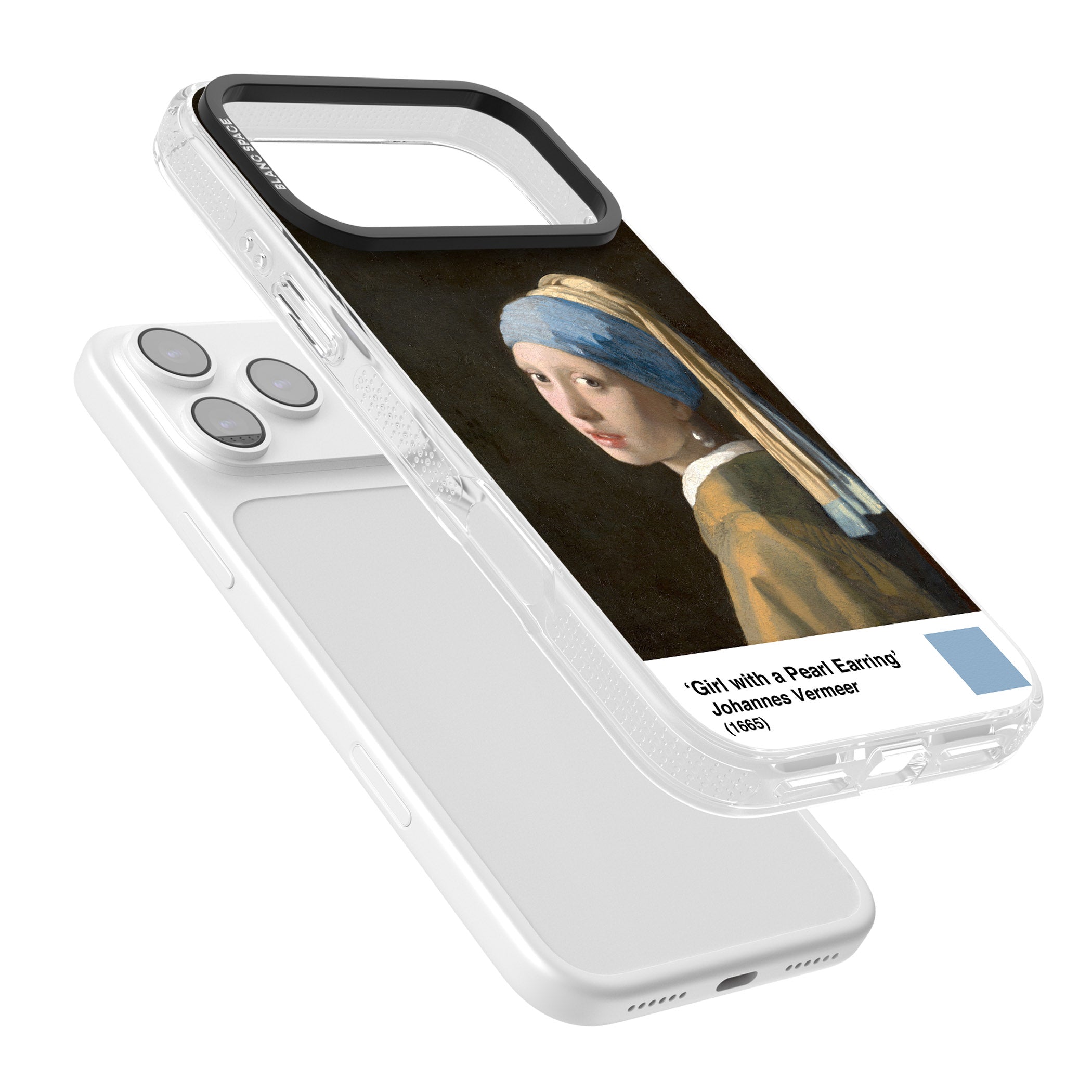 Girl With A Pearl Earring iPhone 17 Pro Impact Air Clear Phone Case Colours