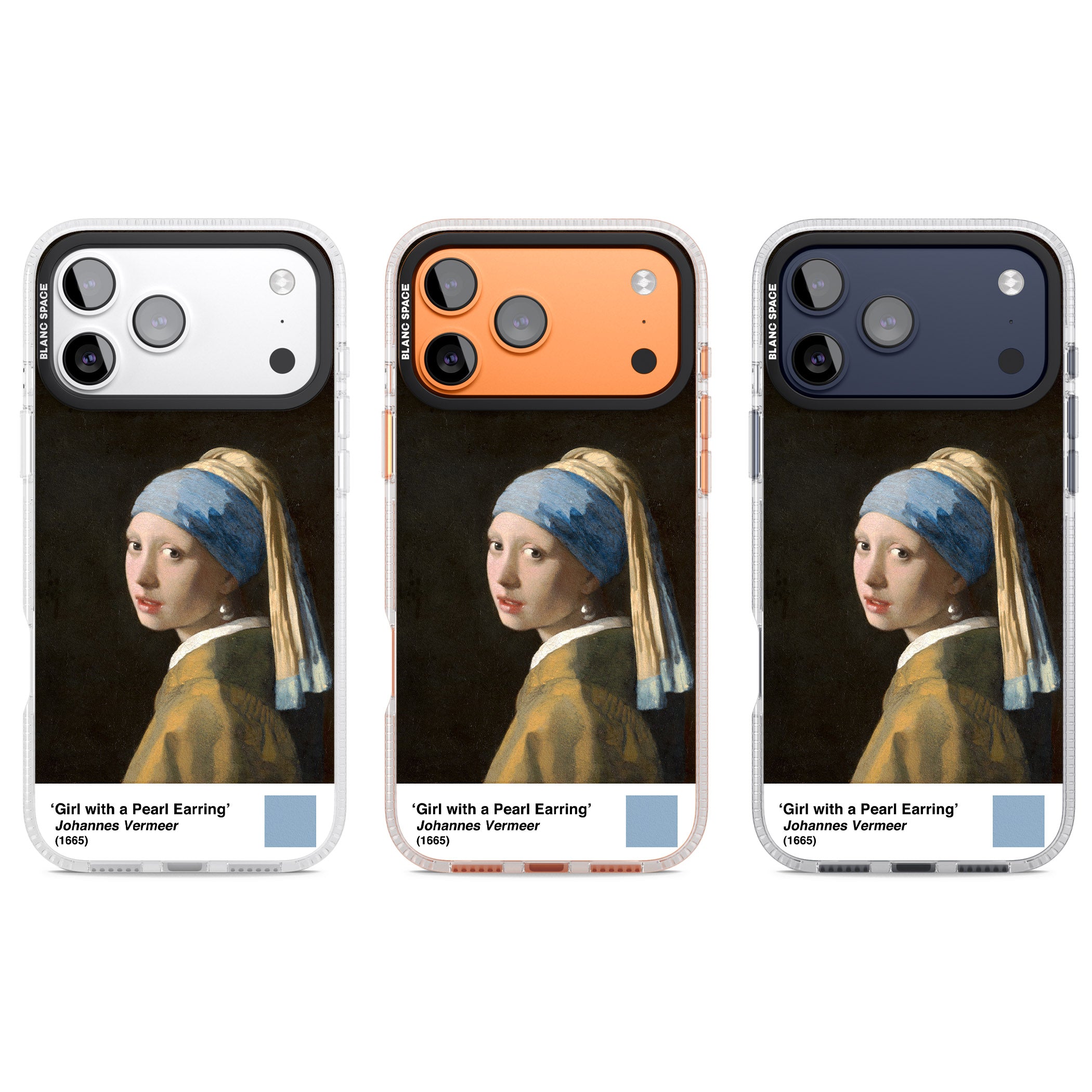 Girl With A Pearl Earring iPhone 17 Pro Impact Air Clear Phone Case APT Impact Protection
