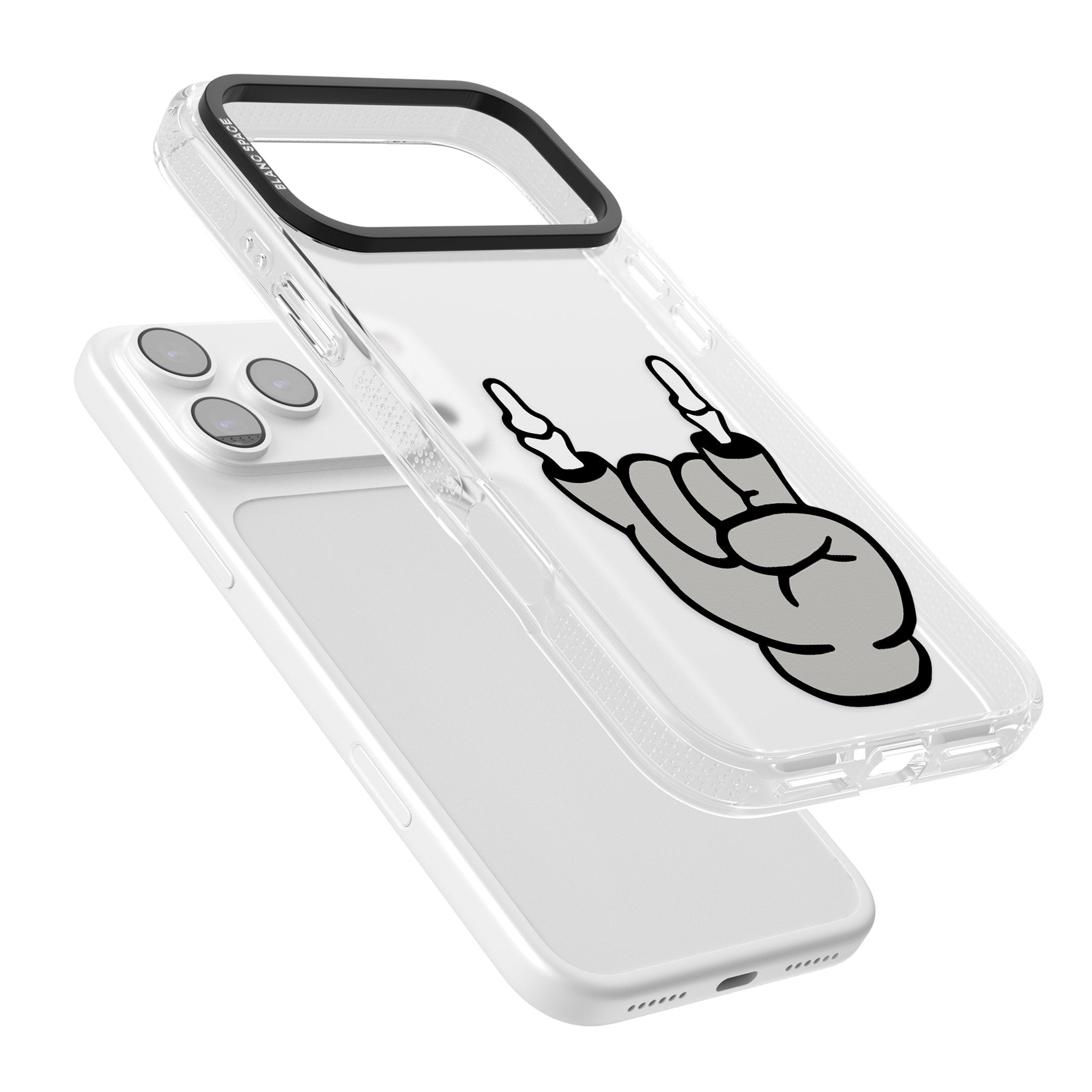 Rock 'Til You Drop iPhone 17 Pro Max Impact Air Clear Phone Case Colours