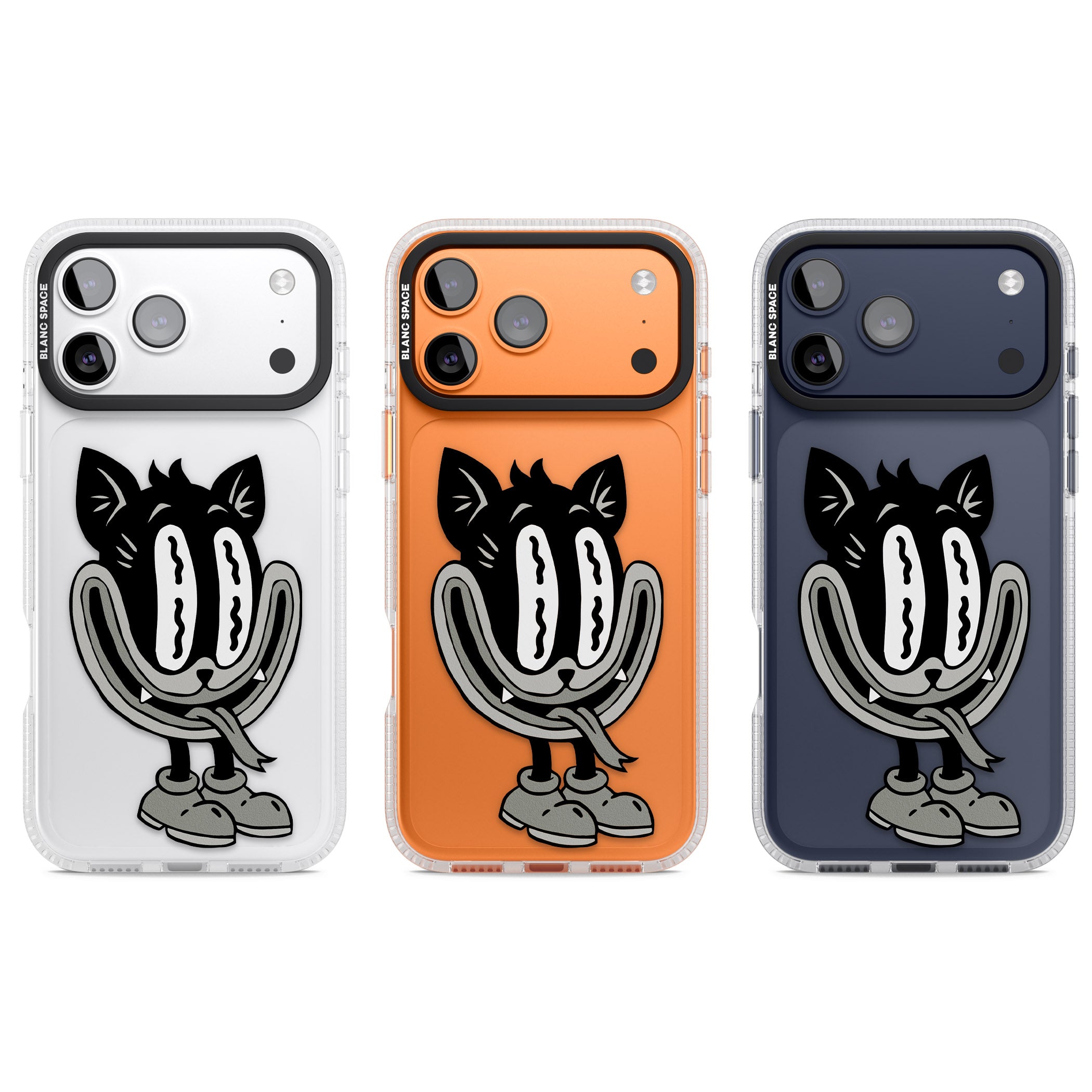 Faded Feline iPhone 17 Pro Impact Air Clear Phone Case APT Impact Protection
