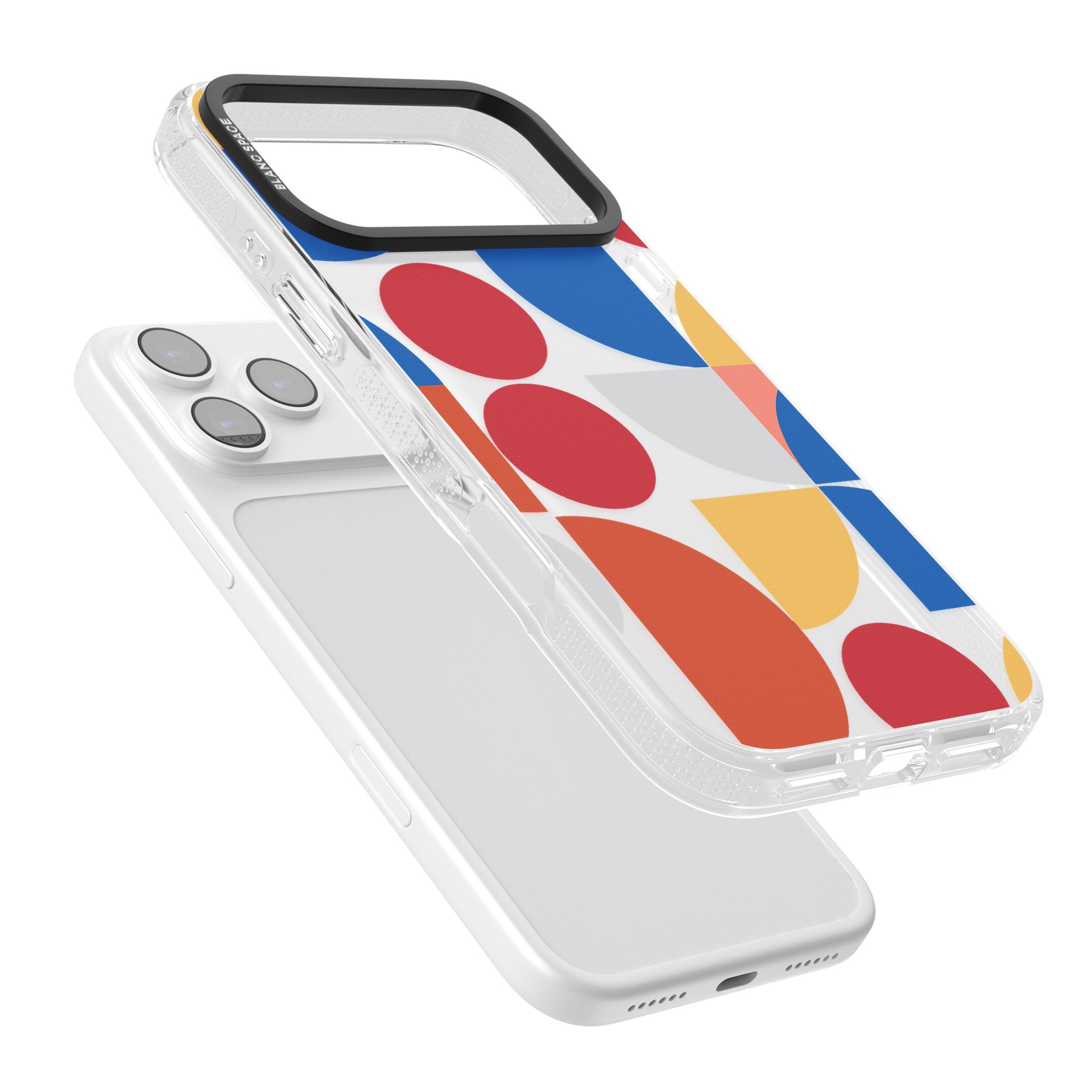 Abstract Colorful Geometric iPhone 17 Pro Impact Air Clear Phone Case Colours