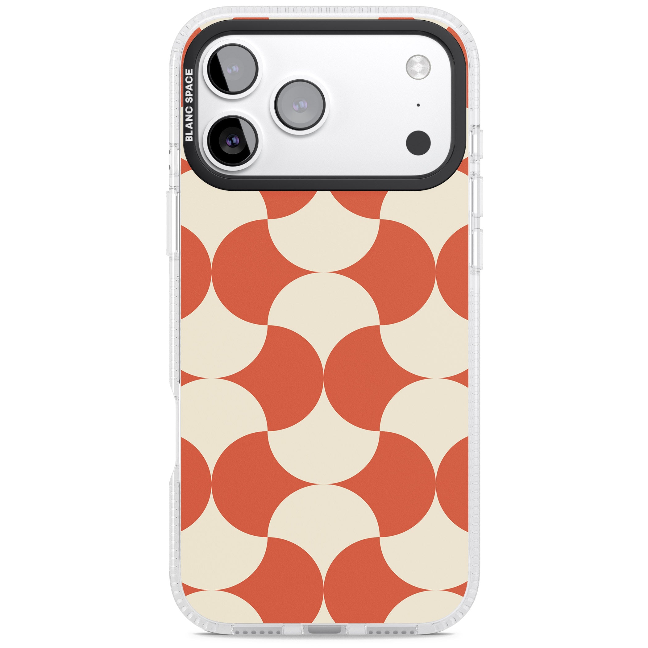 Abstract Retro Shapes iPhone 17 Pro Impact Air Clear Phone Case