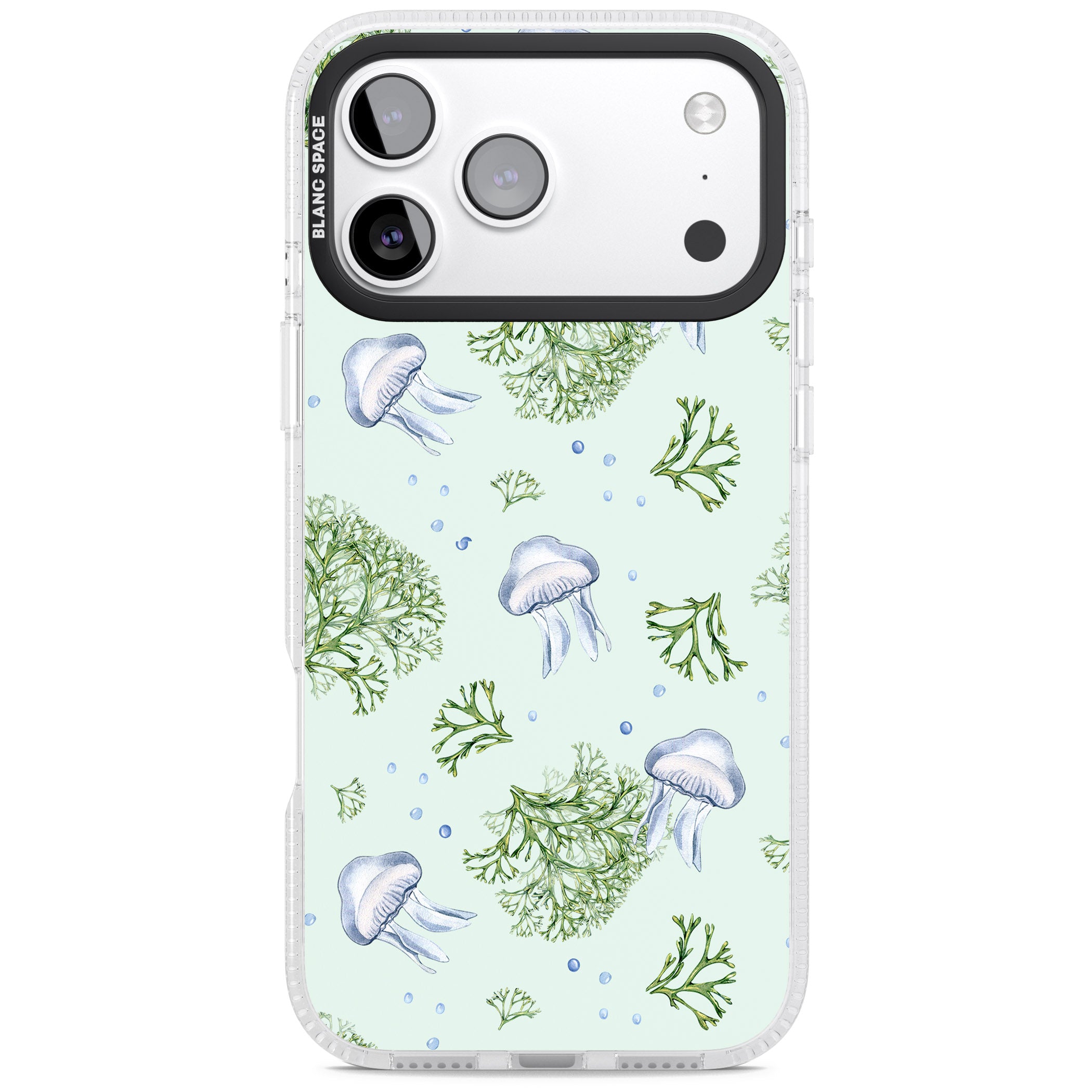 Jellyfish & Seaweed iPhone 17 Pro Impact Air Clear Phone Case