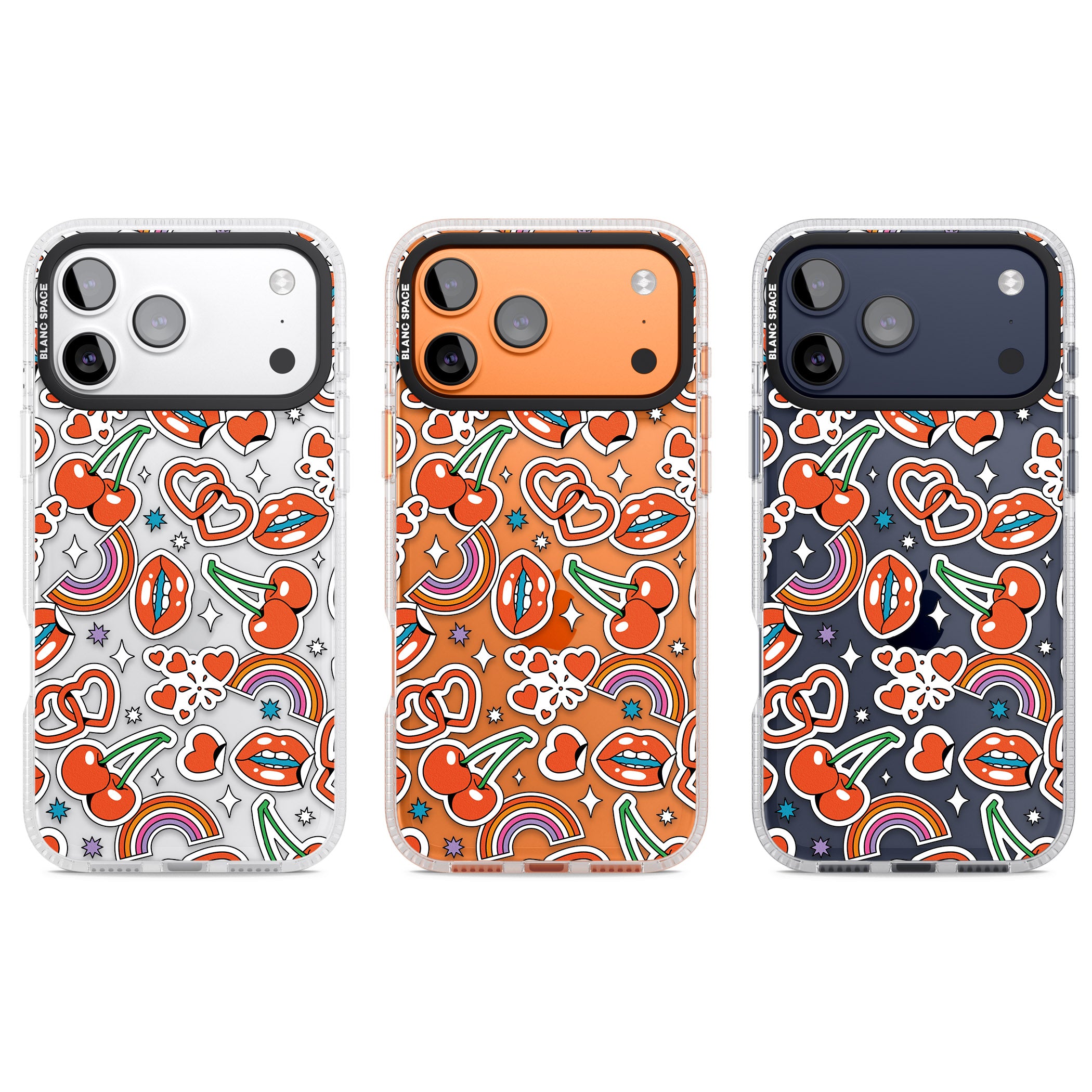 Red Sticker Pop iPhone 17 Pro Impact Air Clear Phone Case APT Impact Protection