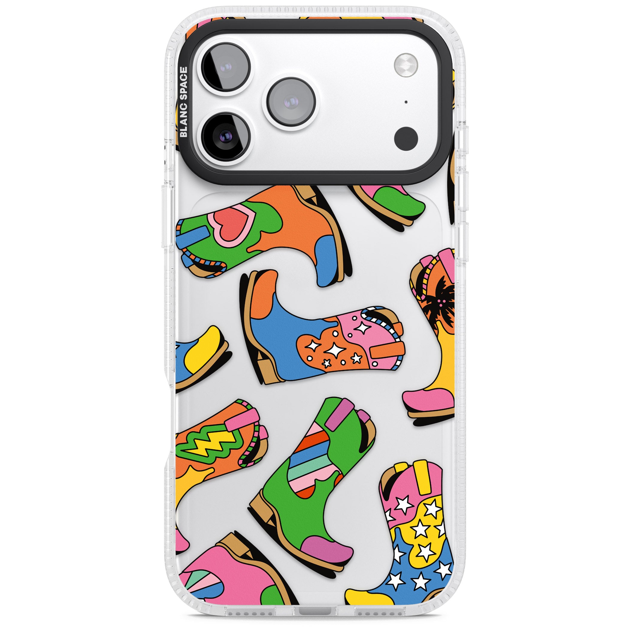 Starburst Boots iPhone 17 Pro Impact Air Clear Phone Case