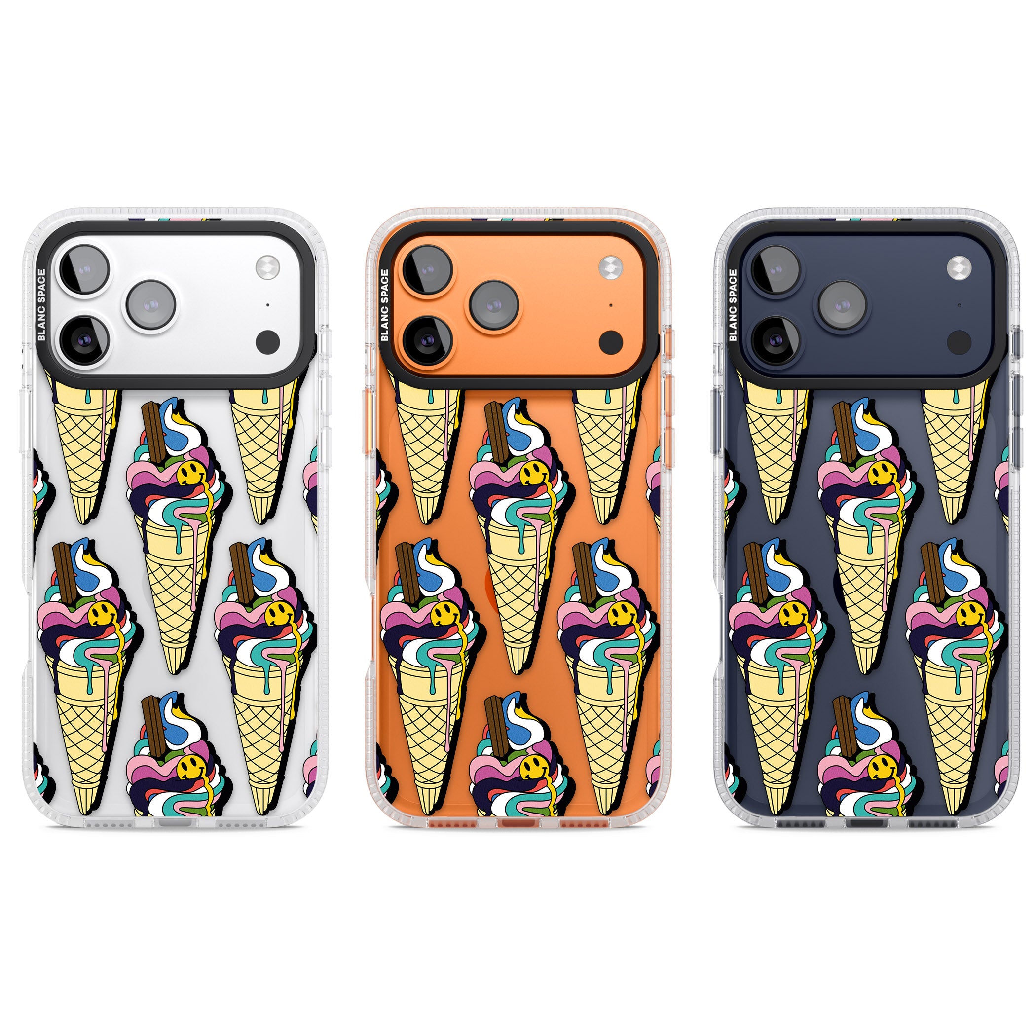 Trip & Drip Ice Cream iPhone 17 Pro Impact Air Clear Phone Case APT Impact Protection