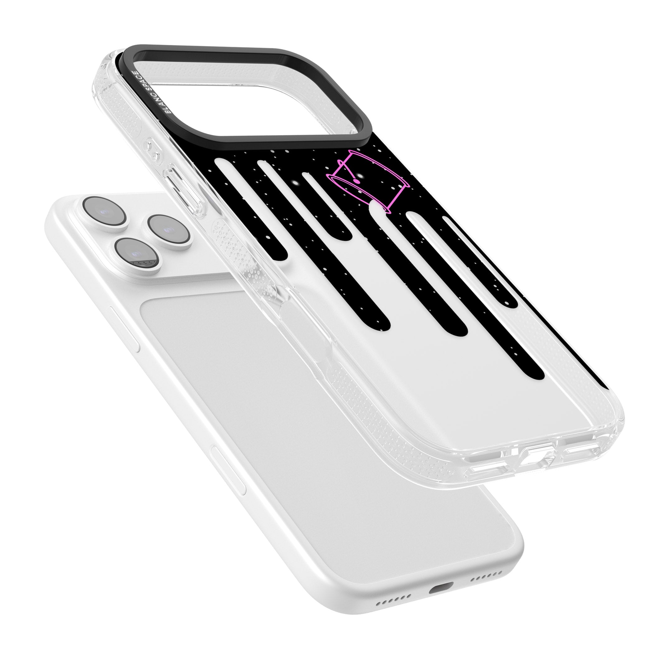 Cosmic Drip iPhone 17 Pro Impact Air Clear Phone Case Colours