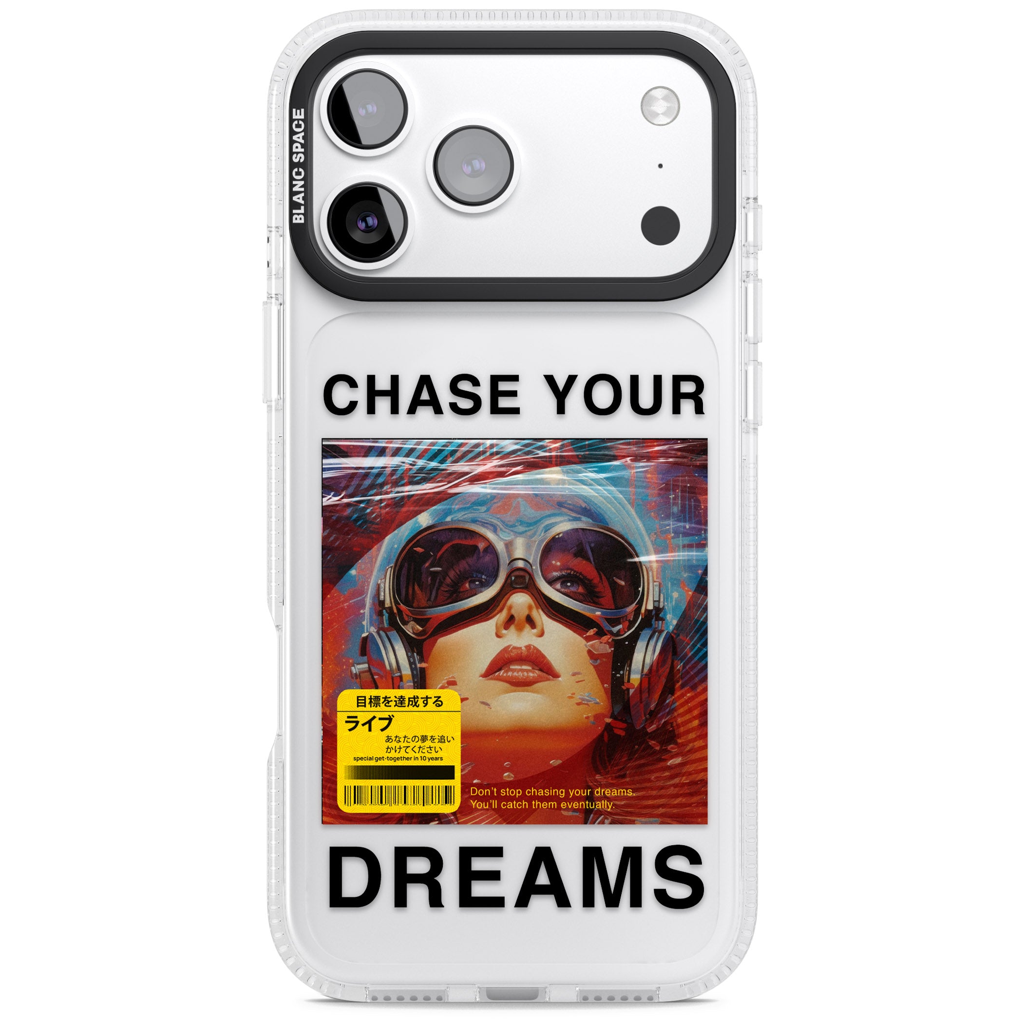 Chase Your Dreams iPhone 17 Pro Impact Air Clear Phone Case