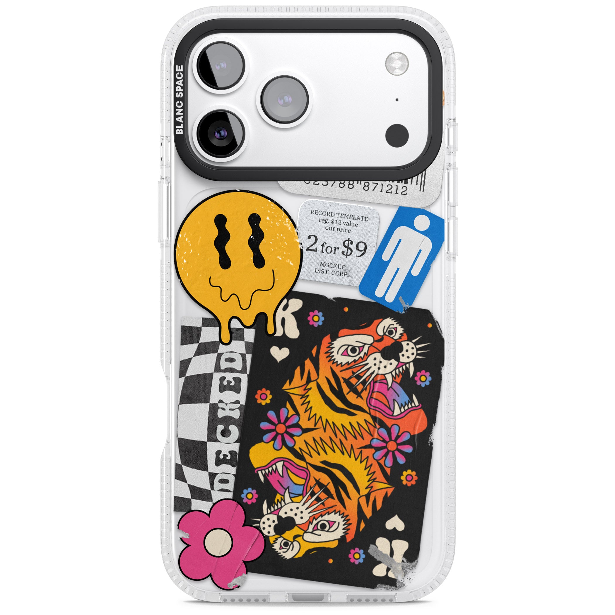 Electric Vibes iPhone 17 Pro Impact Air Clear Phone Case
