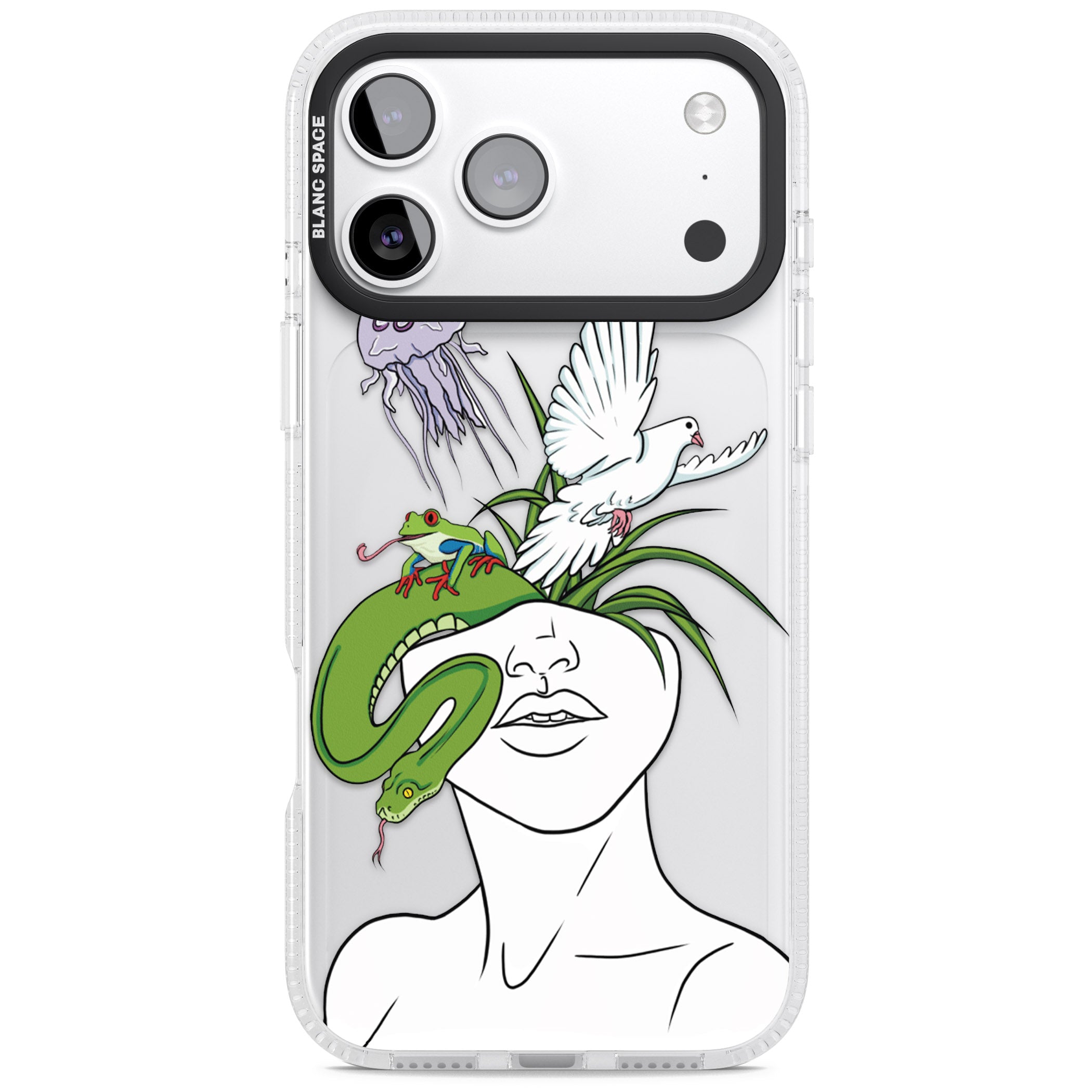 Wild Thoughts iPhone 17 Pro Impact Air Clear Phone Case