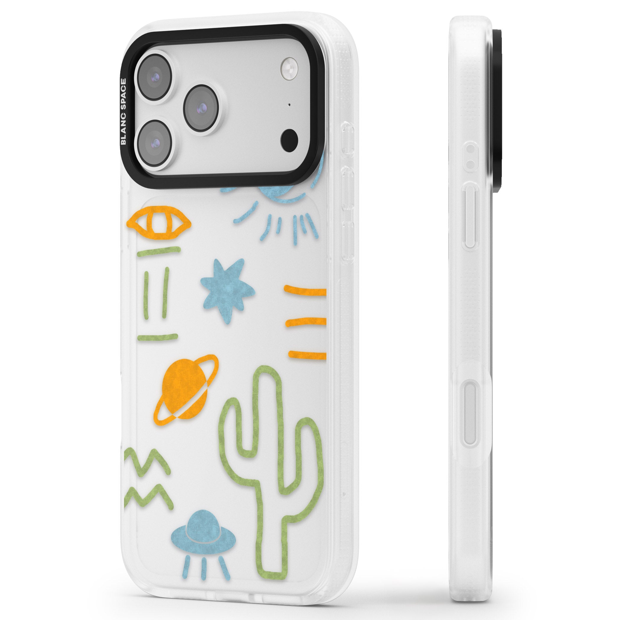 Summer Heat iPhone 17 Pro Max Impact Air Clear Phone Case Side Profile