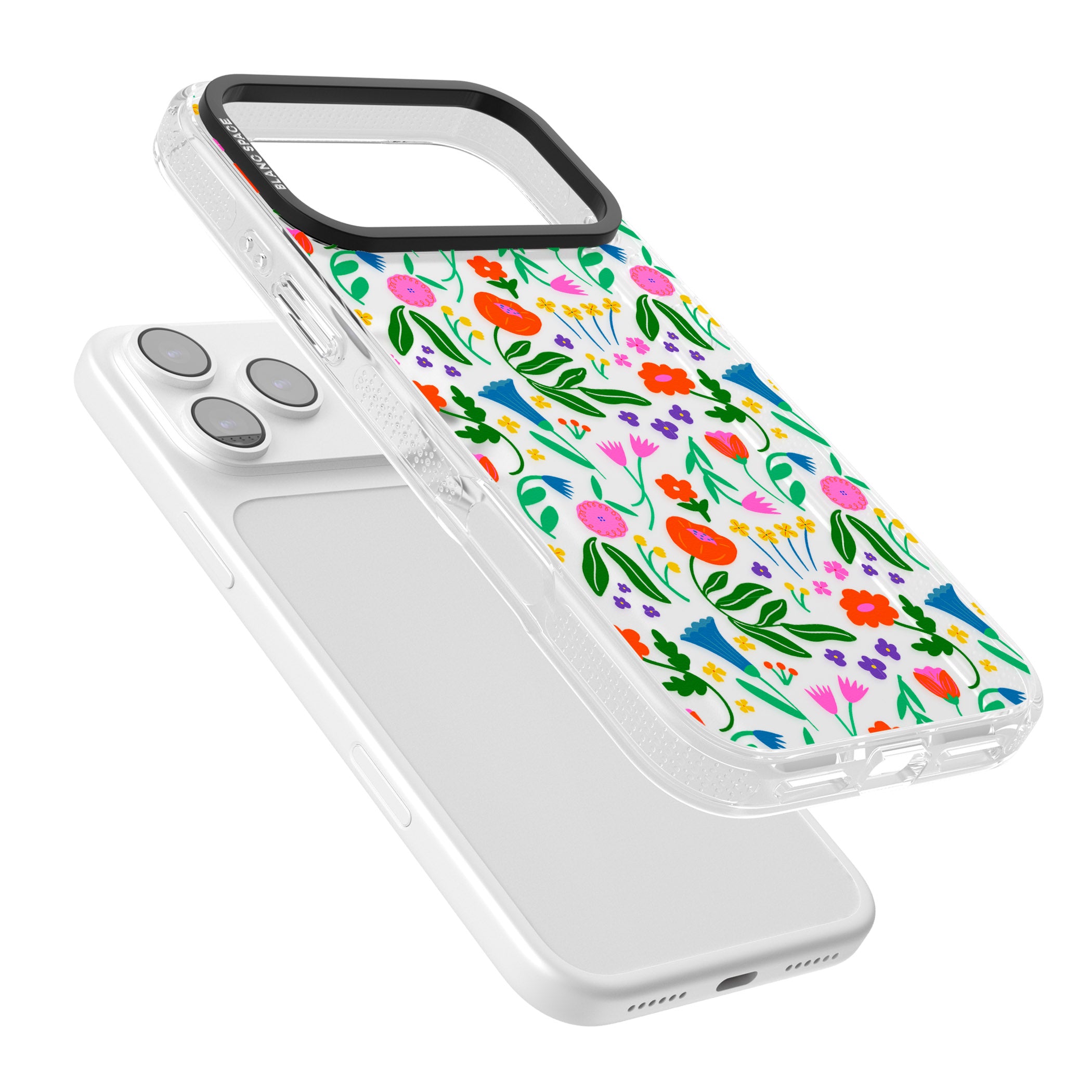 Summer Floral Fiesta iPhone 17 Pro Max Impact Air Clear Phone Case Colours